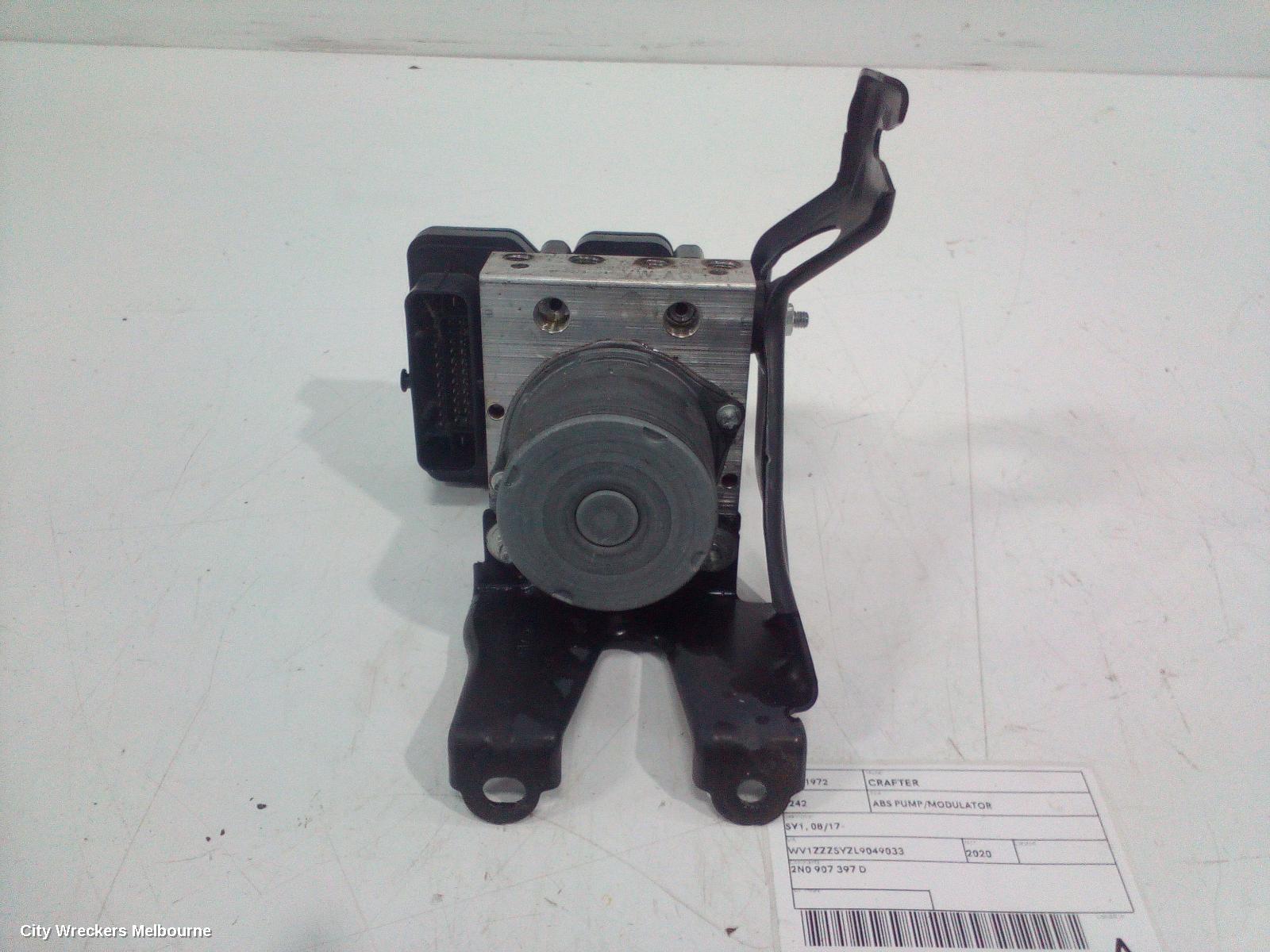 VOLKSWAGEN CRAFTER ABS PUMP/MODULATOR, SY1, 08/2017 ONWARDS