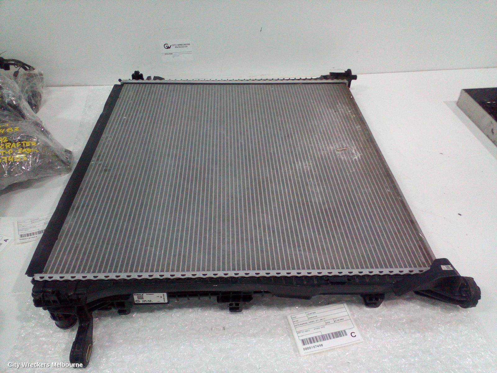 VOLKSWAGEN CRAFTER RADIATOR, AUTO/MANUAL, DIESEL, SY1, 08/2017 ONWARDS