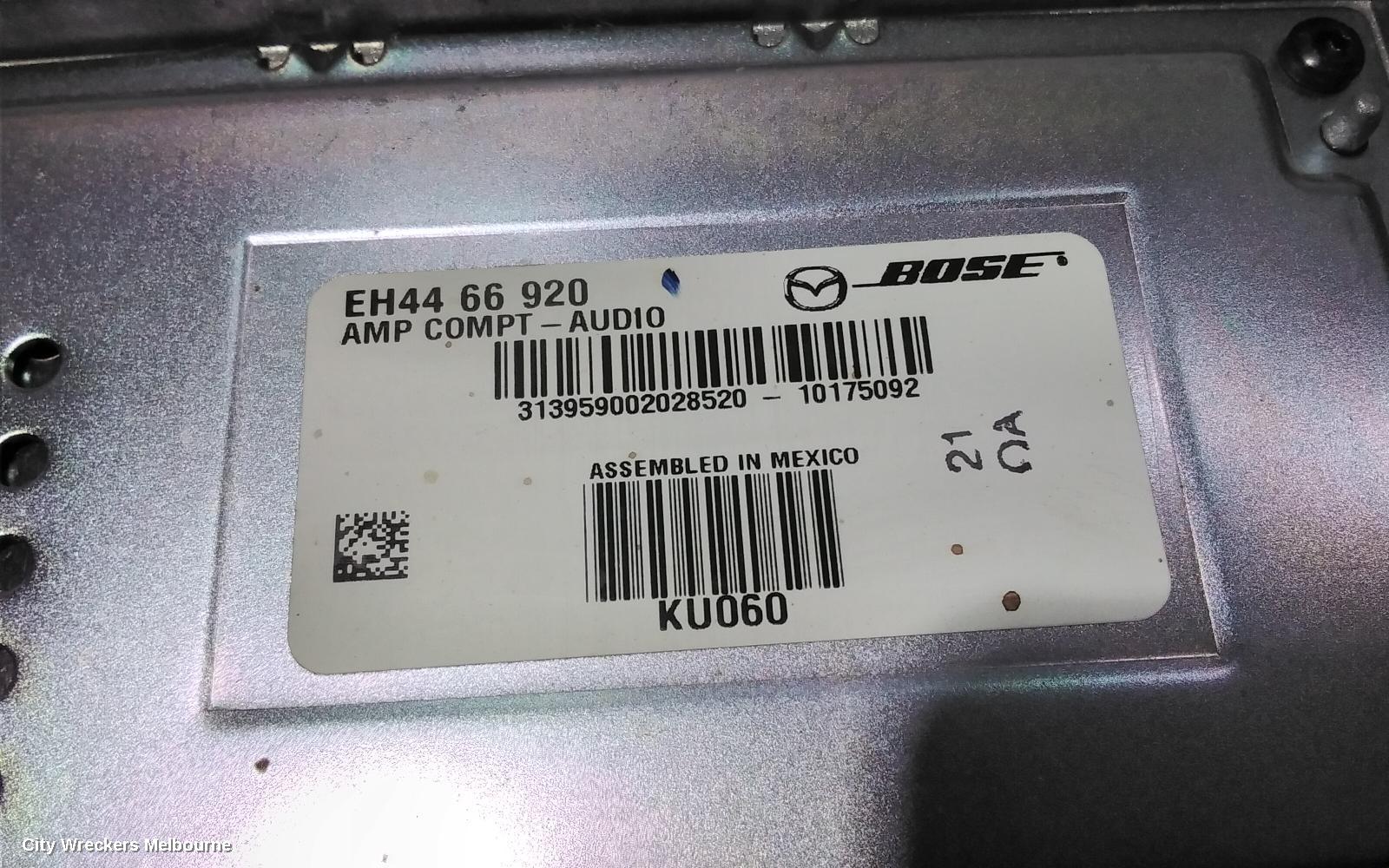 MAZDA CX7 RADIO/CD/DVD/SAT/TV, AMPLIFIER, ER, 06/2009 - 02/2012