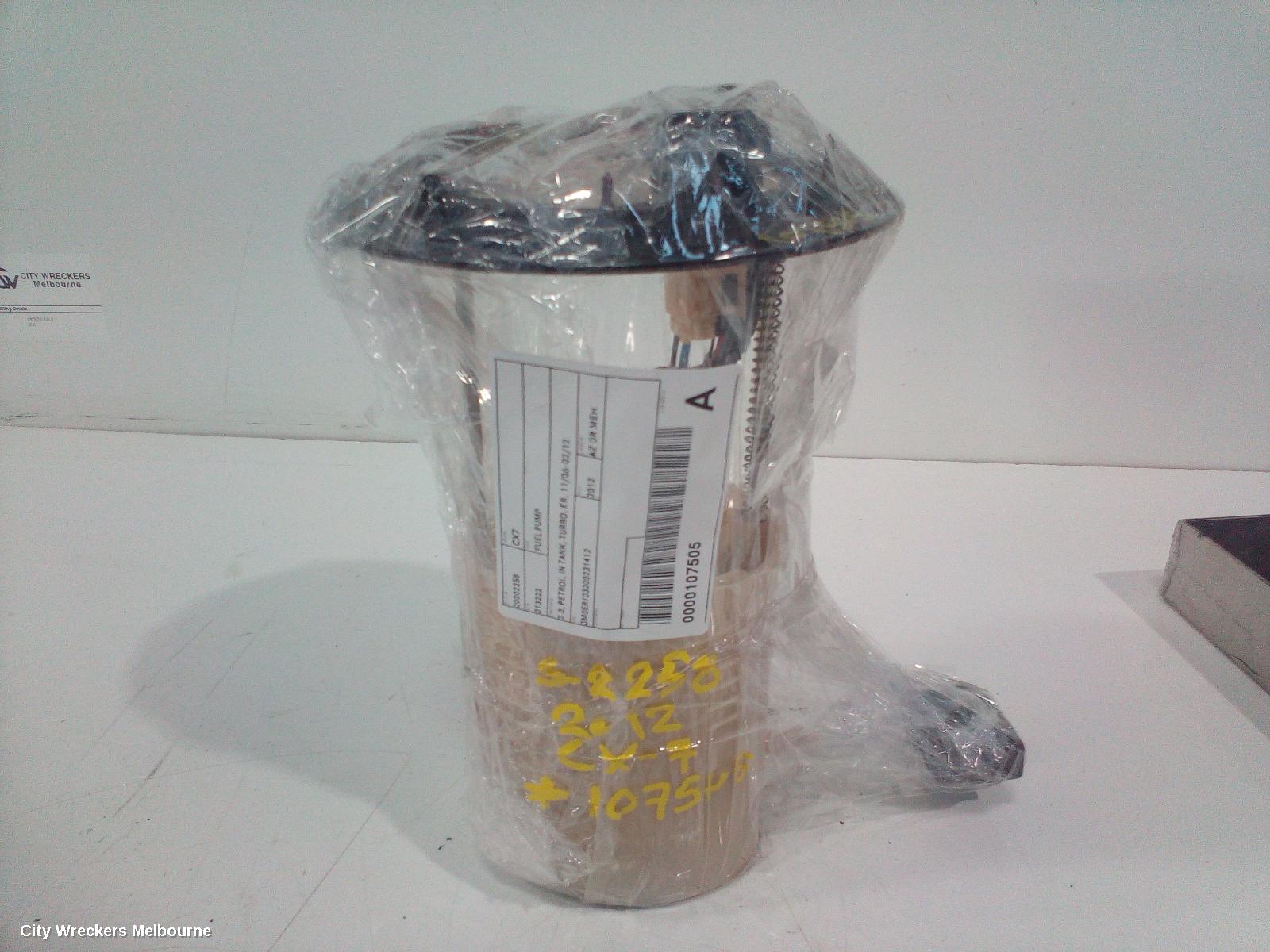MAZDA CX7 FUEL PUMP, 2.3, PETROL, IN TANK, TURBO, ER, 11/2006 - 02/2012