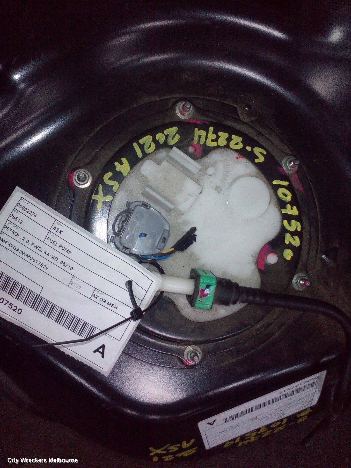 MITSUBISHI ASX FUEL PUMP, PETROL, 2.0, FWD, XA-XD, 05/2010 ONWARDS