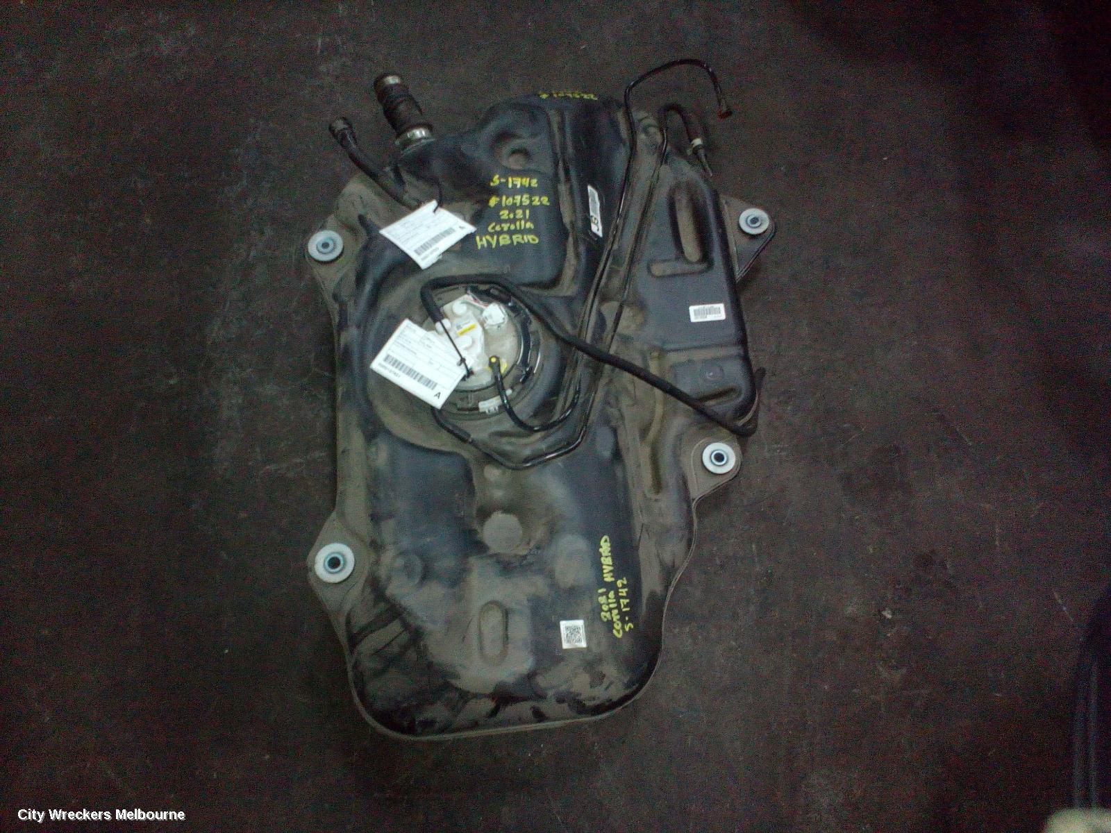 TOYOTA COROLLA FUEL TANK, ZWE211R, PETROL, HYBRID, 07/2018 ONWARDS