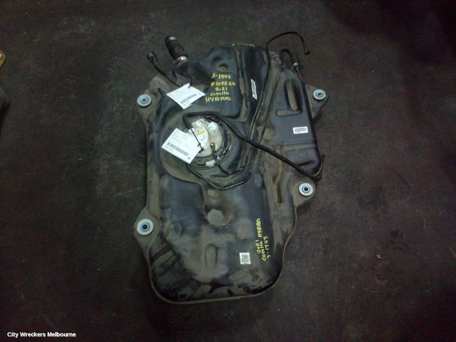 TOYOTA COROLLA FUEL TANK, ZWE211R, PETROL, HYBRID, 07/2018 ONWARDS