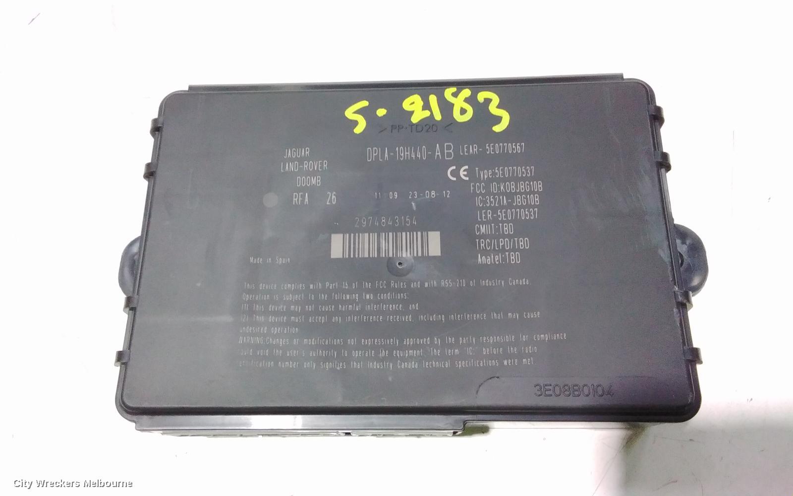 LAND ROVER DISCOVERY, L319,10/2009 - 12/2016, DPLA-19H440-AB  ELECTRONIC MODULE: 107529