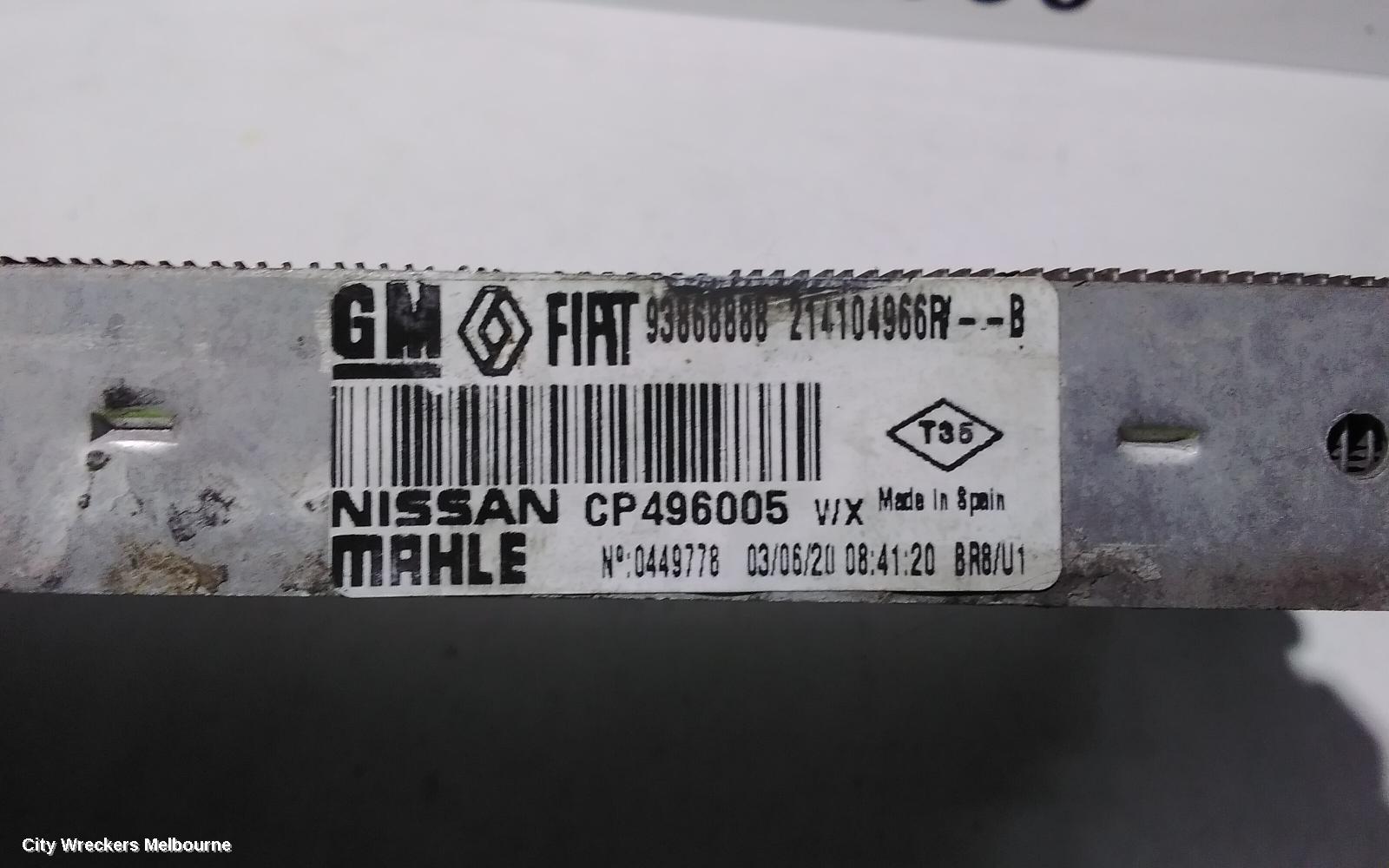 MITSUBISHI EXPRESS RADIATOR, MANUAL, 1.6, TWIN TURBO, DIESEL, SN, 03/2020 - 12/2022