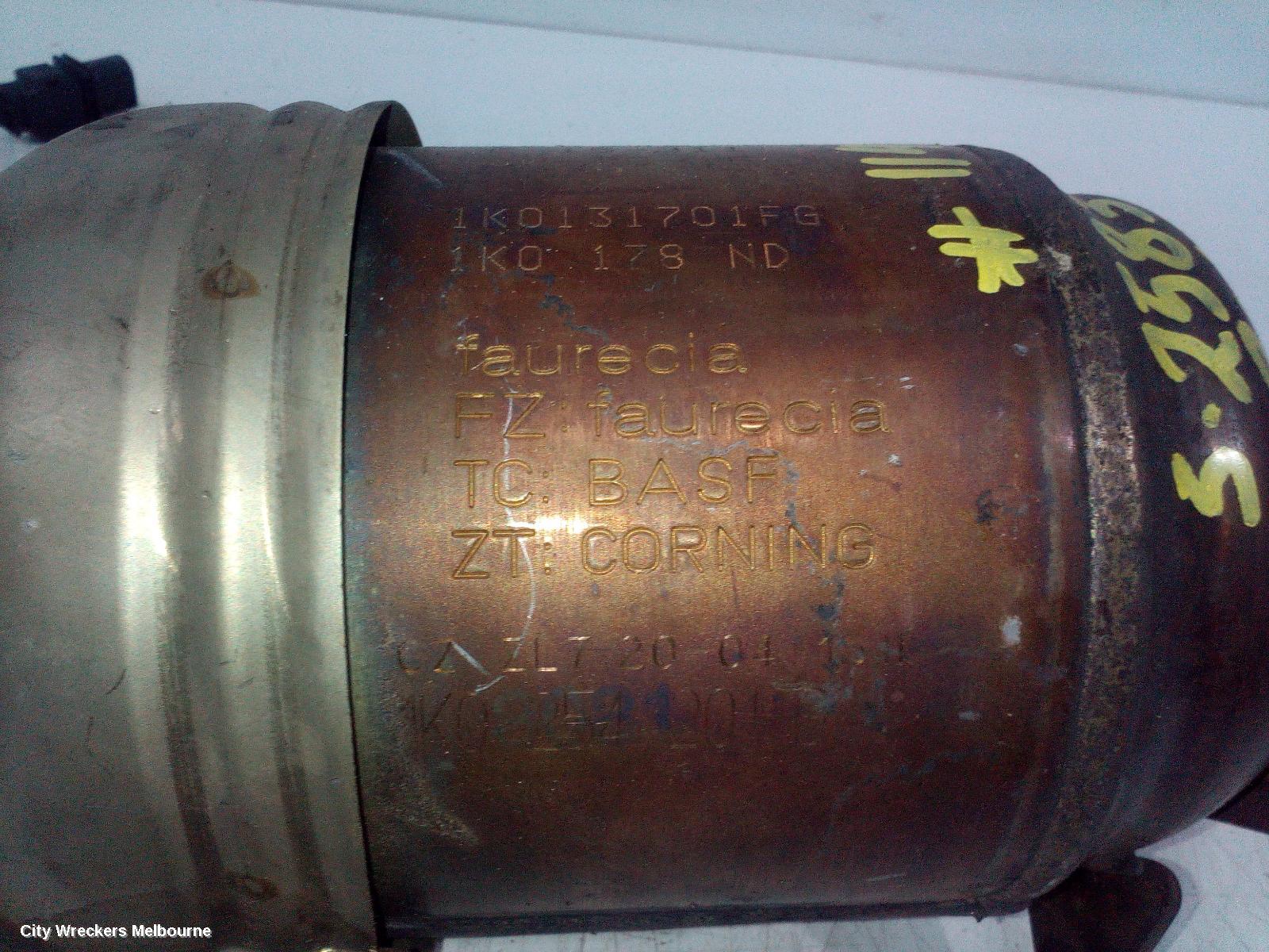 VOLKSWAGEN TIGUAN CATALYTIC CONVERTER, CATALYTIC CONVERTER, 1.4, PETROL, CAVD/CTHA/CAVA/CTHD CODE, 5N, 07/2011 - 08/2016