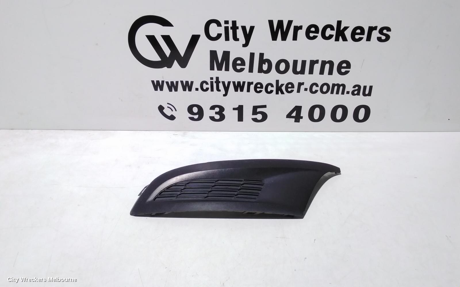 VOLKSWAGEN POLO GRILLE, BUMPER GRILLE (LH SIDE), 6R, COMFORTLINE/TRENDLINE, NON FOGLAMP TYPE, 05/2010 - 05/2014