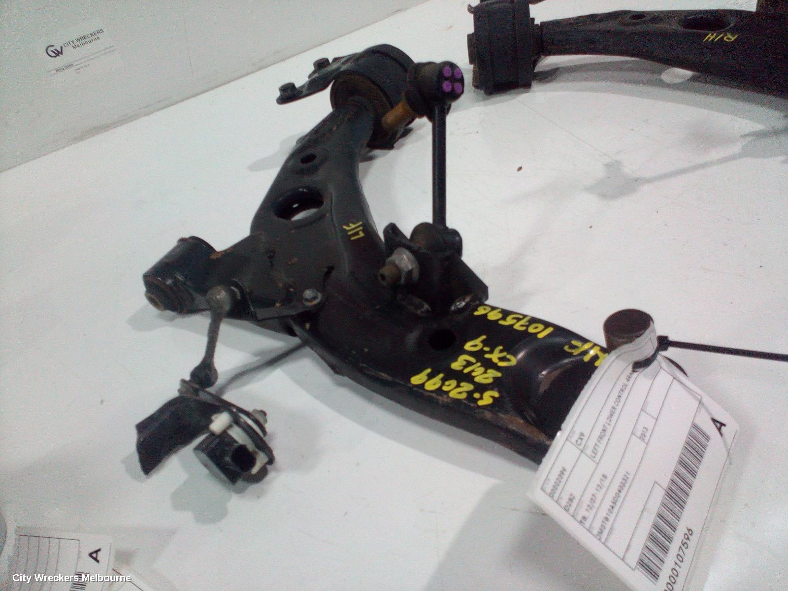 MAZDA CX9 LEFT FRONT LOWER CONTROL ARM, TB, 12/2007 - 12/2015