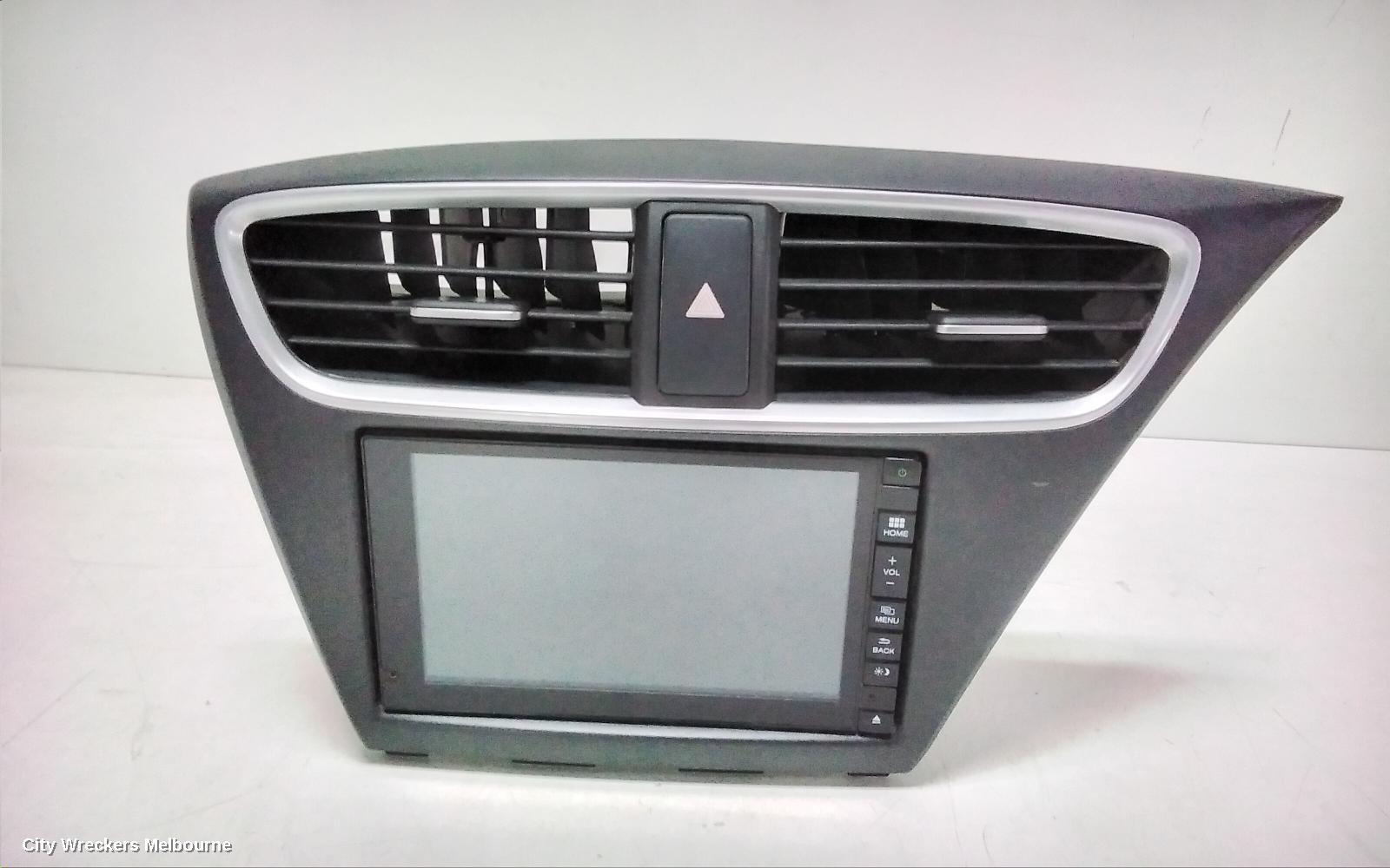 HONDA CIVIC RADIO/CD/DVD/SAT/TV, DISPLAY/HEAD UNIT, 9TH GEN, HATCH, 04/2015 - 04/2016