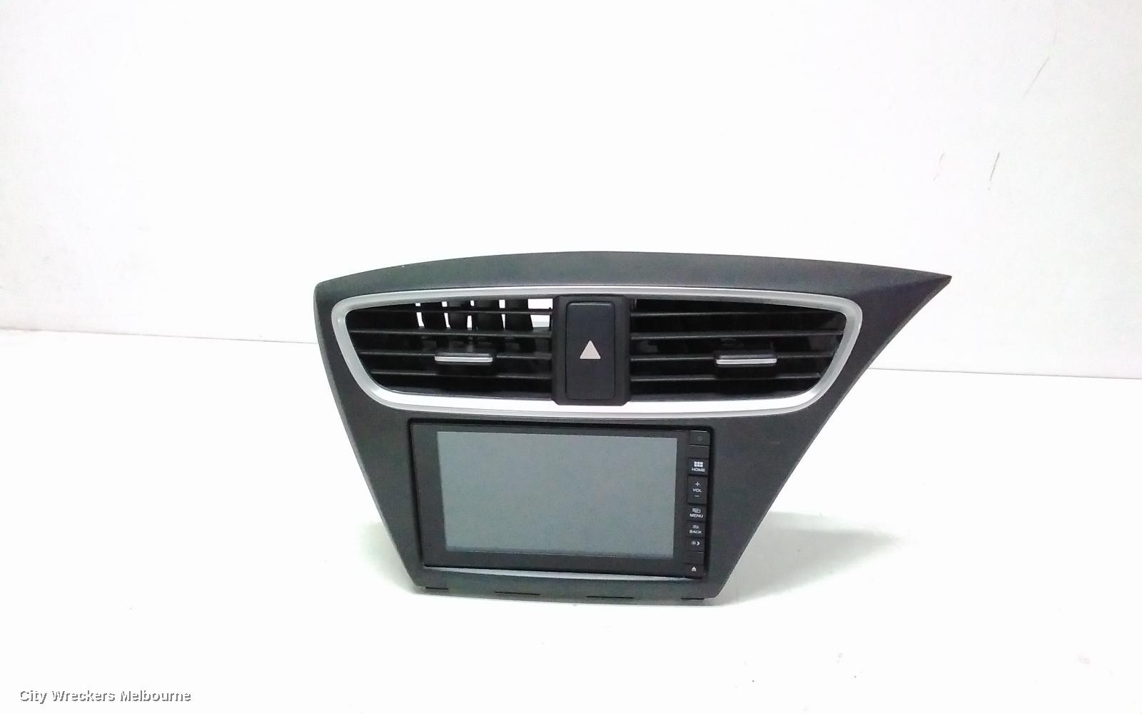 HONDA CIVIC RADIO/CD/DVD/SAT/TV, DISPLAY/HEAD UNIT, 9TH GEN, HATCH, 04/2015 - 04/2016