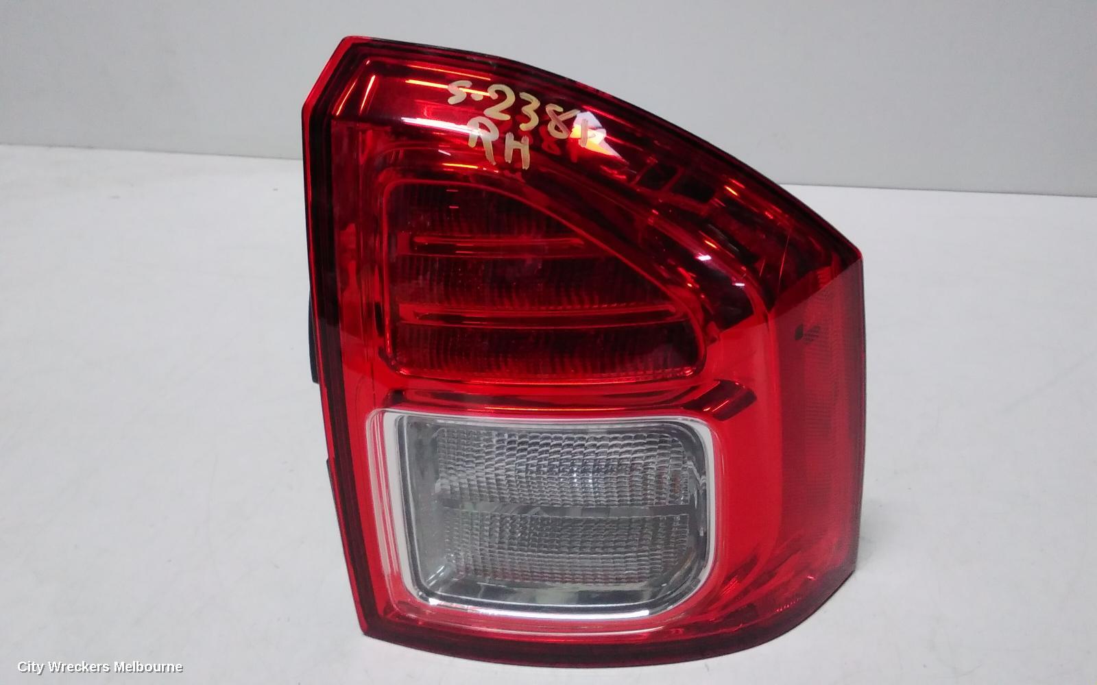JEEP COMPASS RIGHT TAILLIGHT, MK, IN BODY, SMOKED BEZEL, 07/2013 - 12/2016
