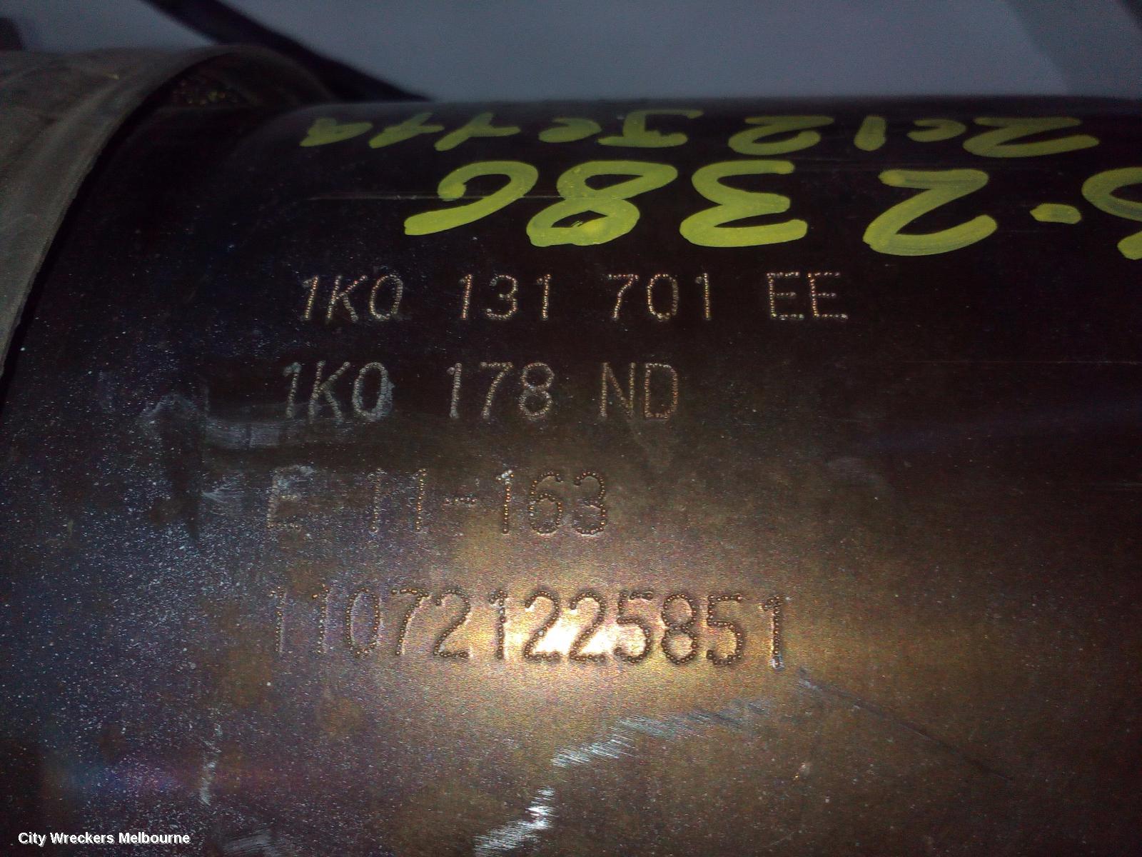 VOLKSWAGEN JETTA CATALYTIC CONVERTER, DOWNPIPE-CAT TYPE, 1.4, PETROL, CAVD/CTHD CODE, 1B, 02/2011 - 12/2017