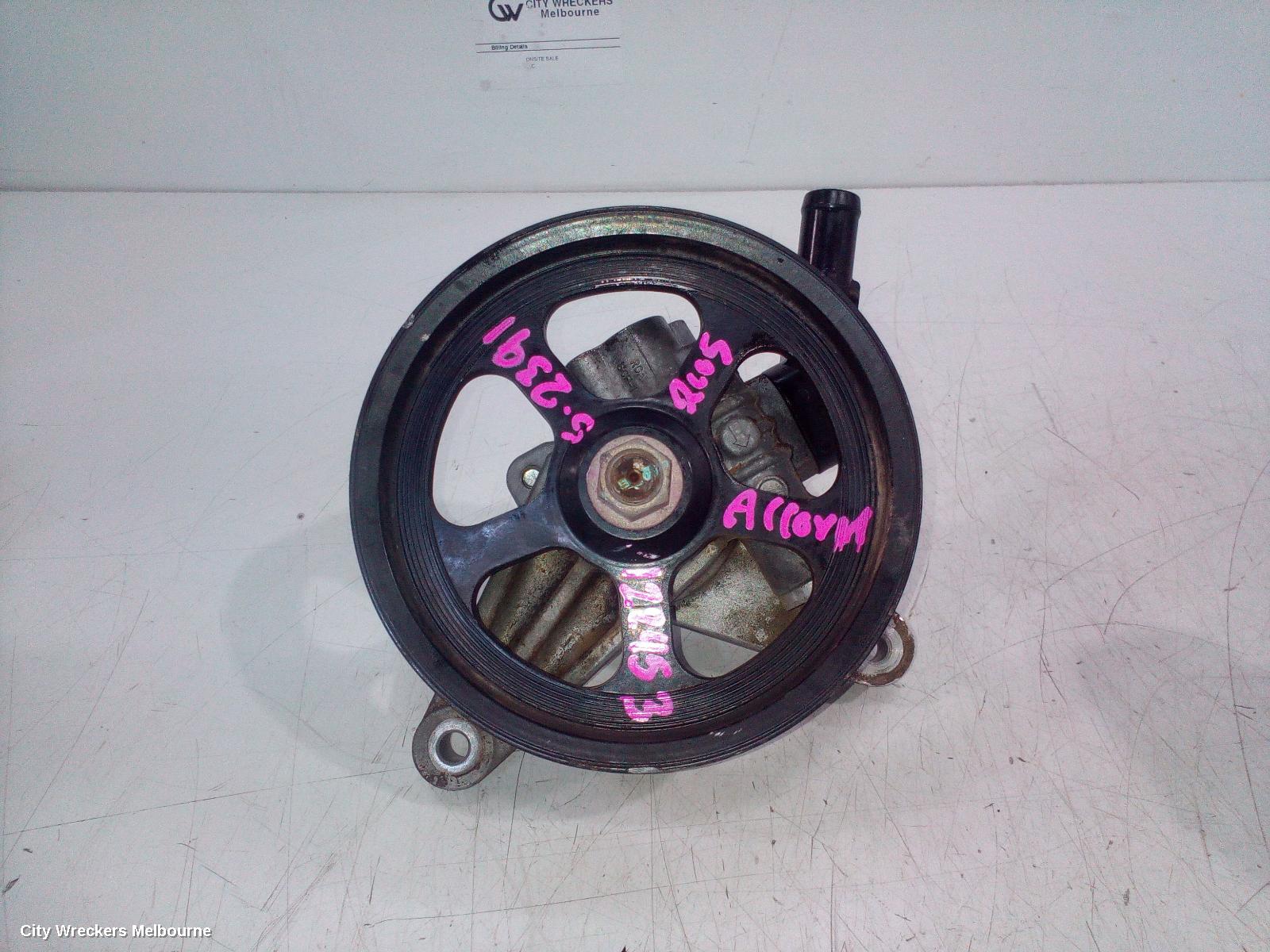 HONDA ACCORD STEERING PUMP, 3.0, J30A4, 7TH GEN, CM (VIN MRHCM), 09/2003 - 10/2007