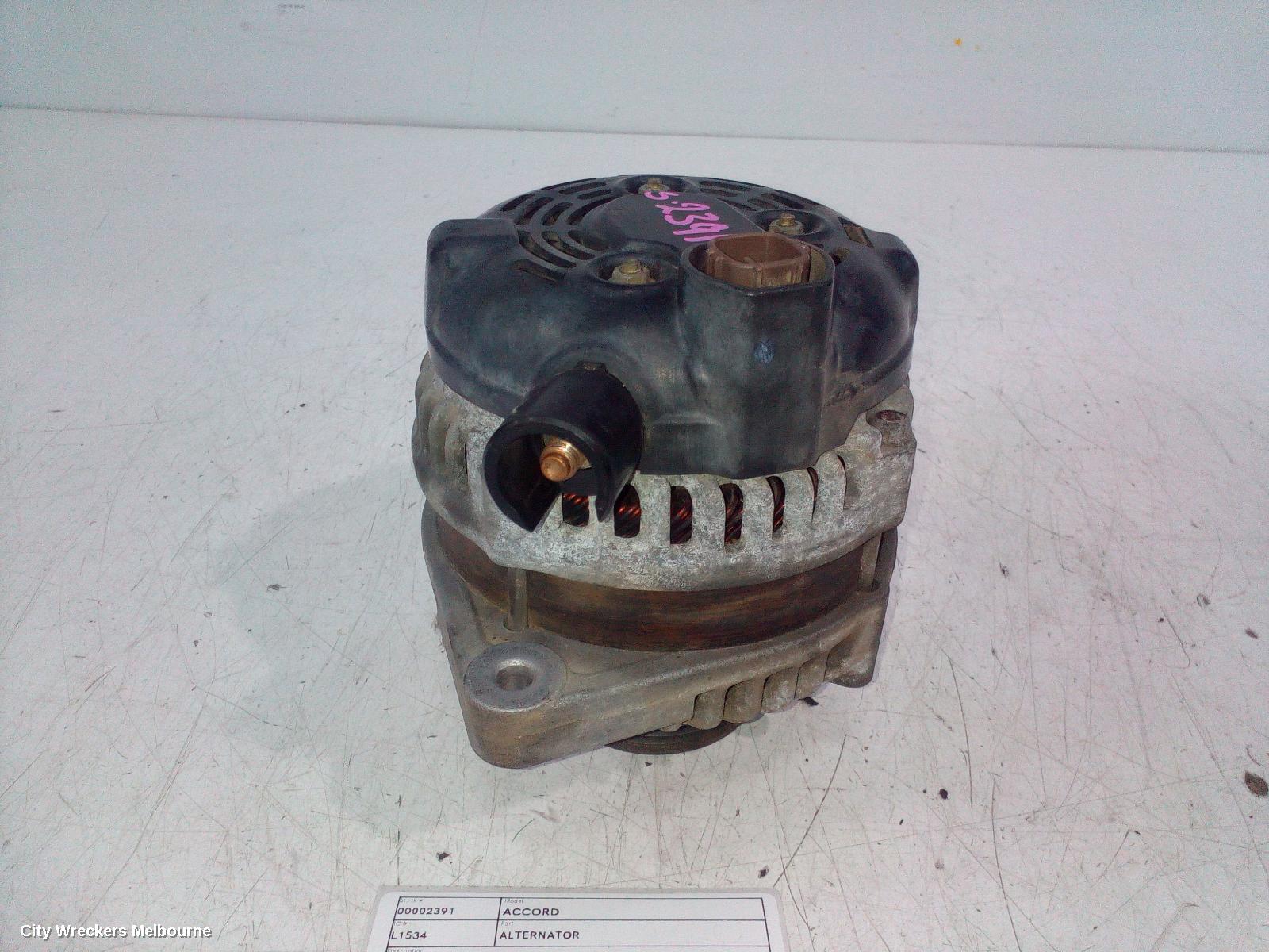 HONDA ACCORD ALTERNATOR, 3.0, J30A4, 7TH GEN, CM (VIN MRHCM), 09/2003 - 10/2007