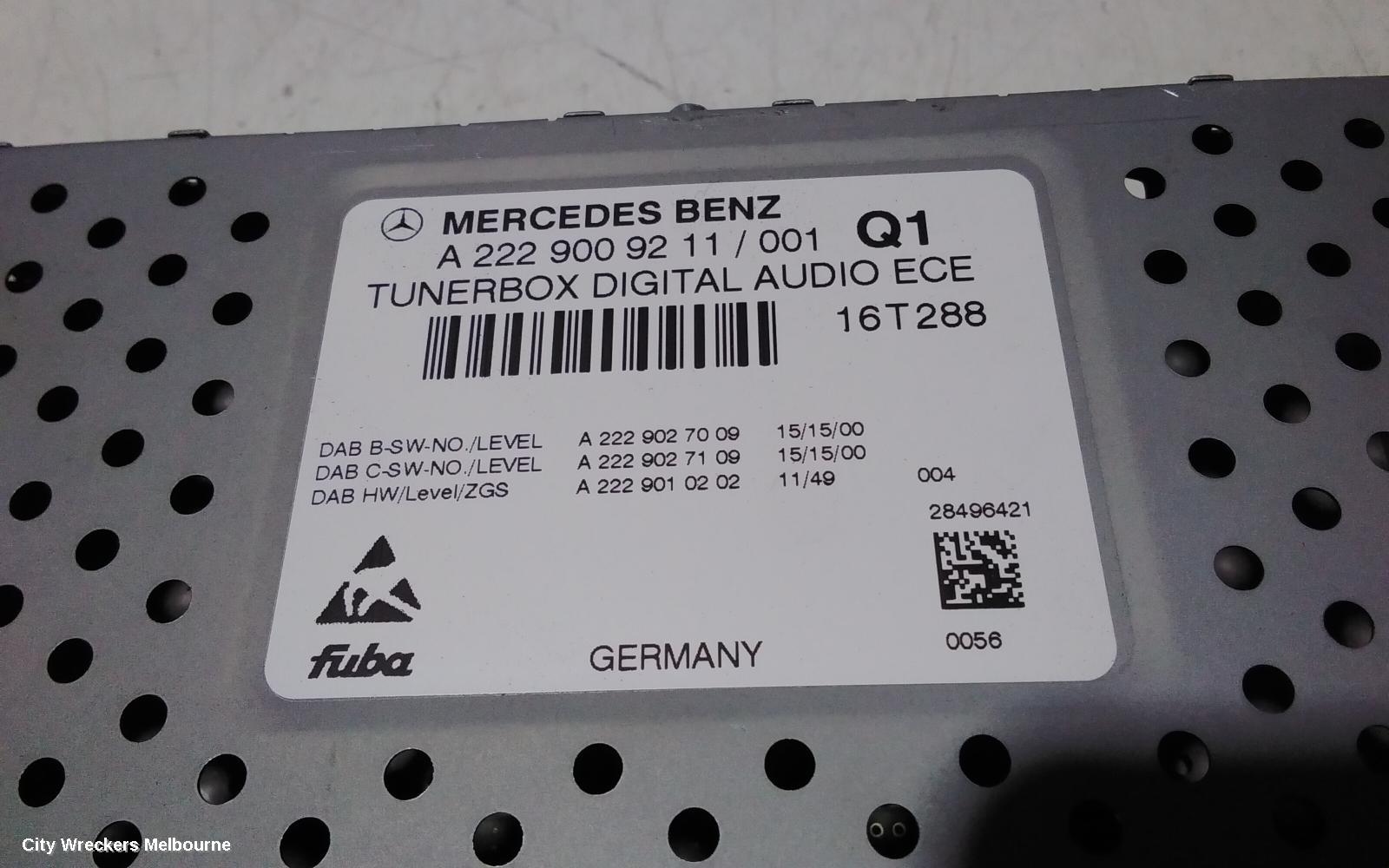 MERCEDES CLA CLASS RADIO/CD/DVD/SAT/TV, TUNERBOX, C117/X117, 10/2013 - 01/2019