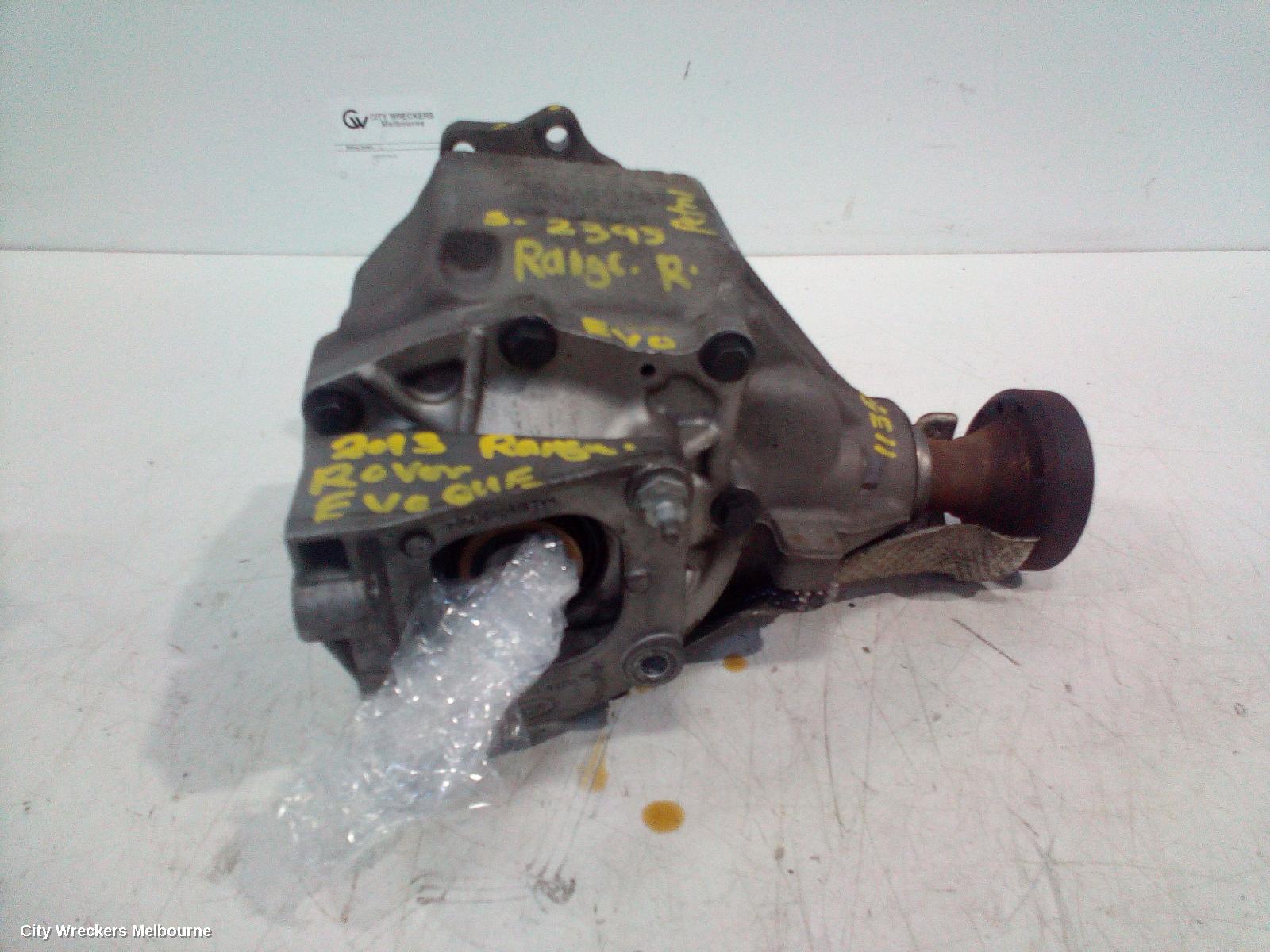 LAND ROVER RANGEROVER EVOQUE TRANSFER CASE, AUTO, PETROL, 2.0, 6 SPEED, L538, 11/2011 - 02/2014