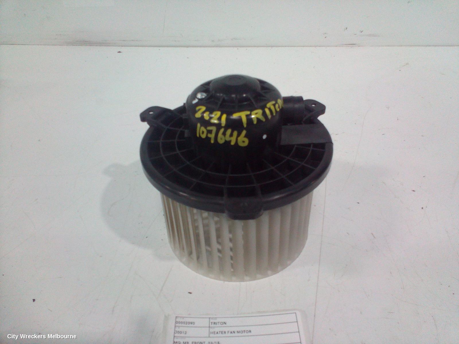 MITSUBISHI TRITON HEATER FAN MOTOR, MQ-MR, FRONT, 03/2015 - 10/2021