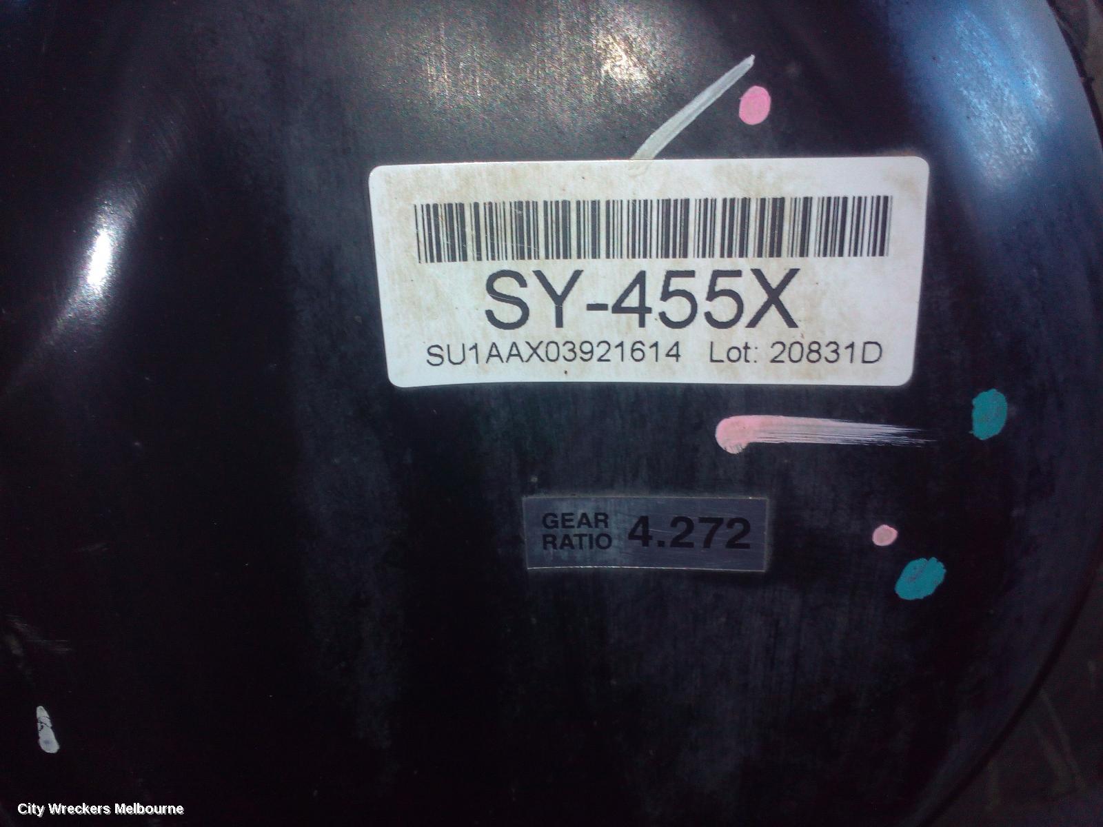 MITSUBISHI TRITON REAR DIFF ASSEMBLY, 2.4, DIESEL, AUTO T/M, 4WD, 4.272 RATIO, W/ DIFF LOCK TYPE, MR, 11/2018 - 10/2023