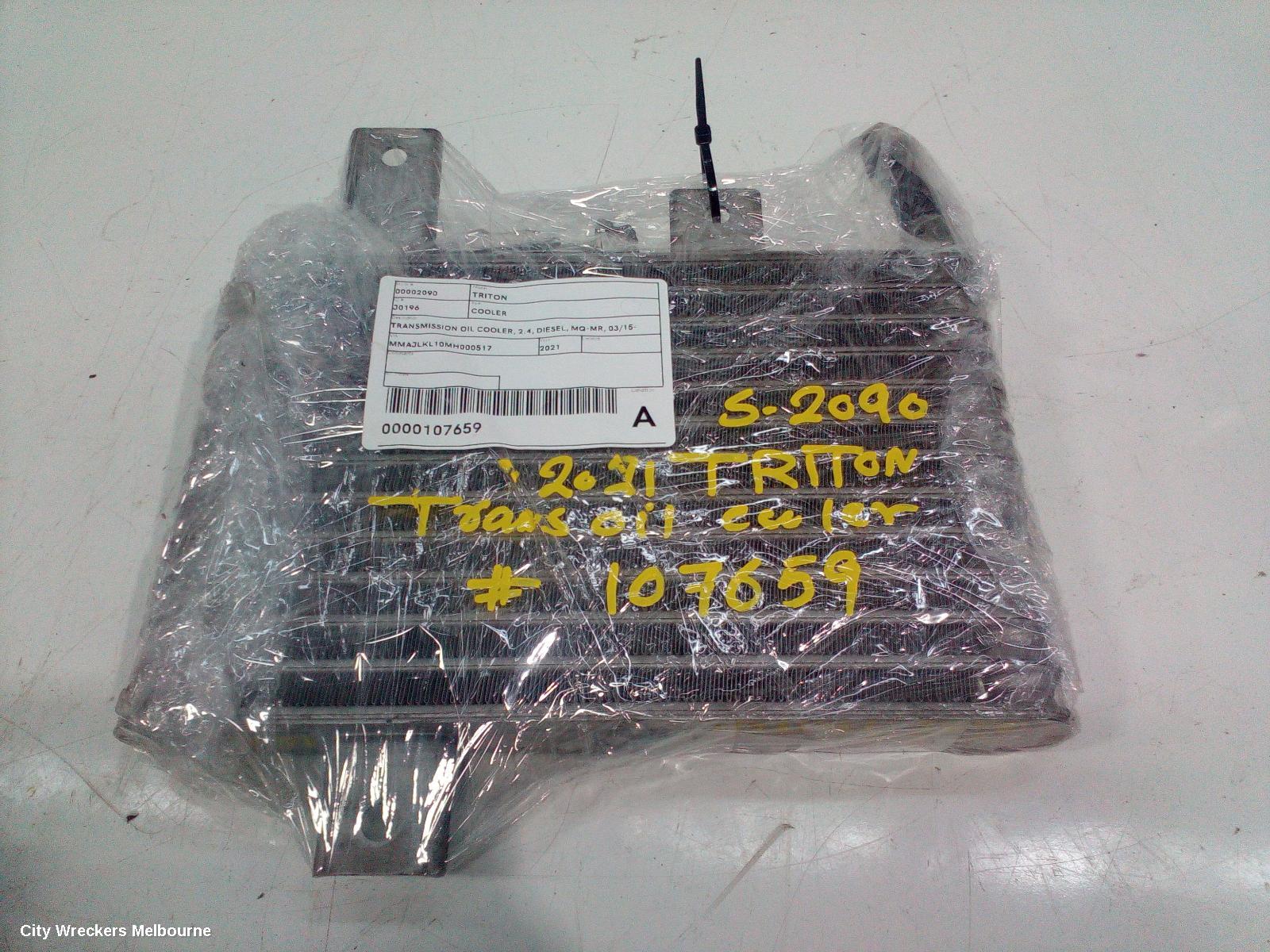 MITSUBISHI TRITON COOLER, TRANSMISSION OIL COOLER, 2.4, DIESEL, MQ-MR, 03/2015 ONWARDS