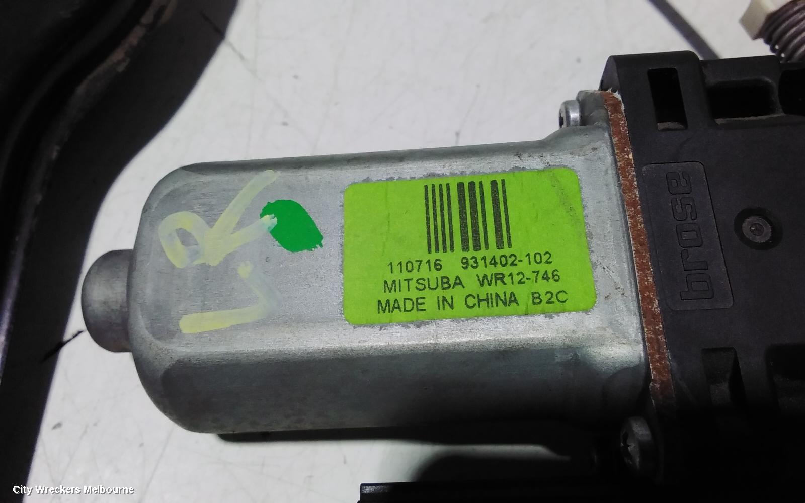 JEEP GRANDCHEROKEE LEFT REAR WND REG/MOTOR, WK, 10/2010 - 02/2022
