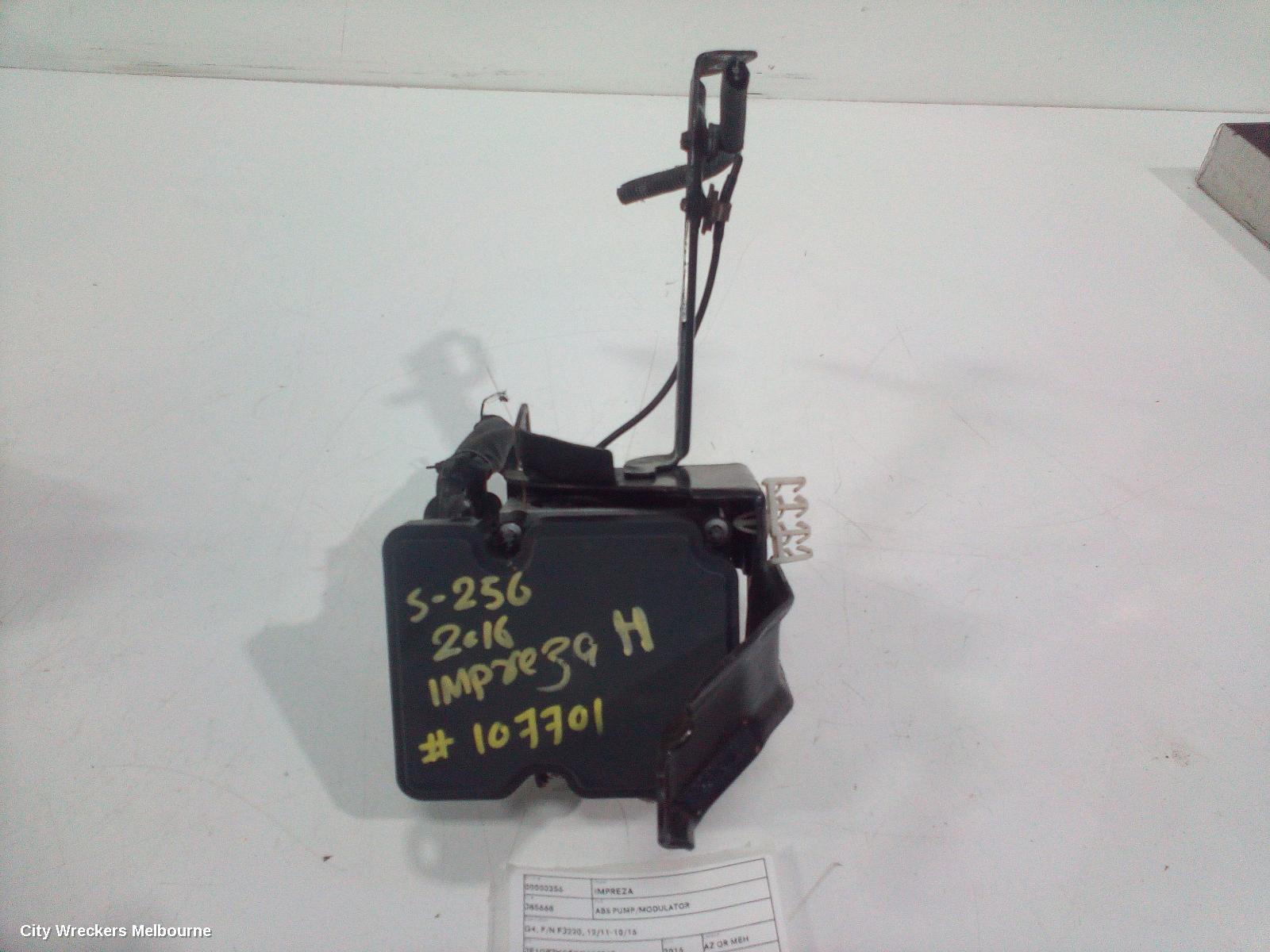 SUBARU IMPREZA ABS PUMP/MODULATOR, G4, P/N FJ220, 12/2011 - 10/2016