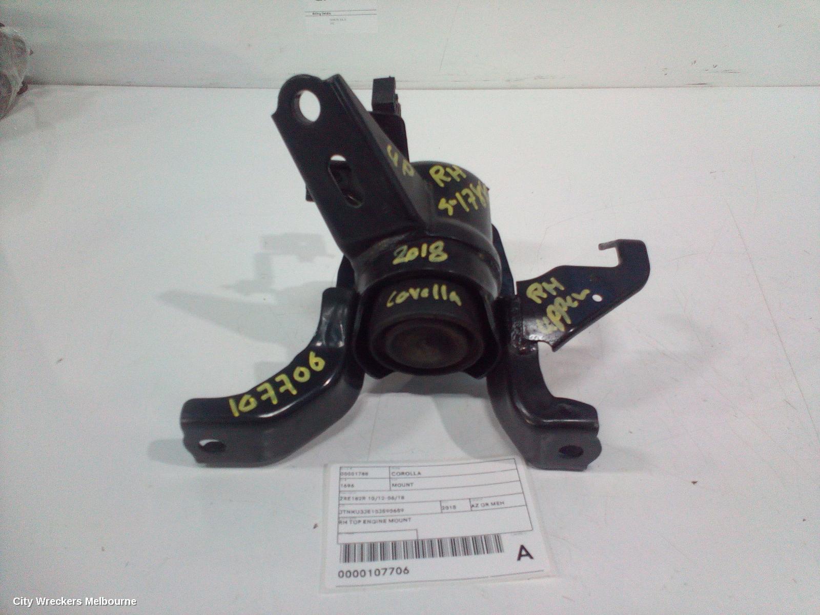 TOYOTA COROLLA MOUNT, ZRE182R 10/2012 - 06/2018