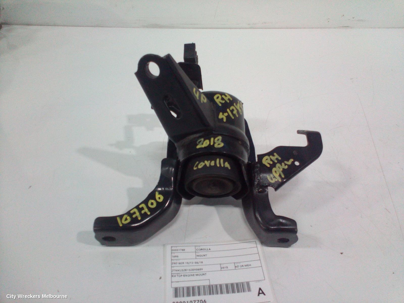 TOYOTA COROLLA MOUNT, ZRE182R 10/2012 - 06/2018