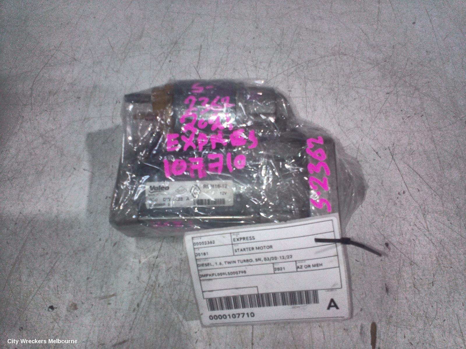 MITSUBISHI EXPRESS STARTER, DIESEL, 1.6, TWIN TURBO, SN, 03/2020 - 12/2022