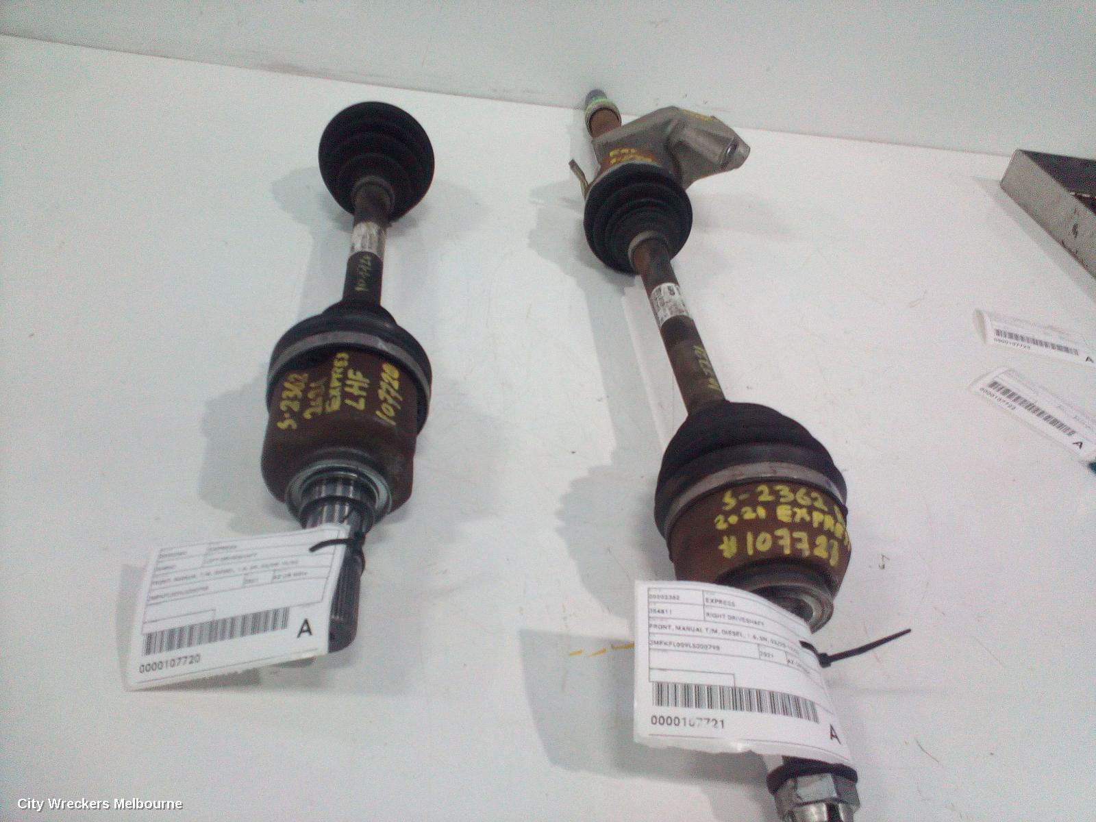 MITSUBISHI EXPRESS LEFT DRIVESHAFT, FRONT, MANUAL T/M, DIESEL, 1.6, SN, 03/2020 - 12/2022