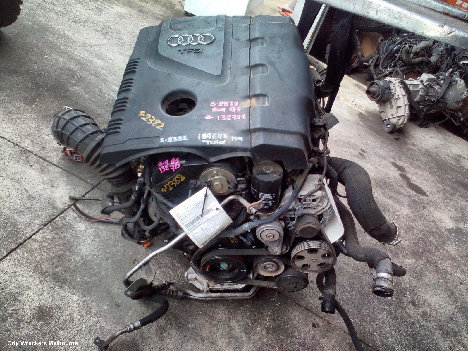 AUDI Q5 ENGINE, PETROL, 2.0, TURBO, 8R, CDNC CODE, 03/2009 - 10/2012