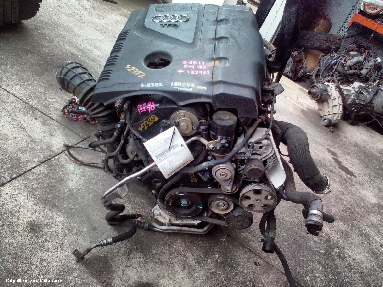AUDI Q5 ENGINE, PETROL, 2.0, TURBO, 8R, CDNC CODE, 03/2009 - 10/2012