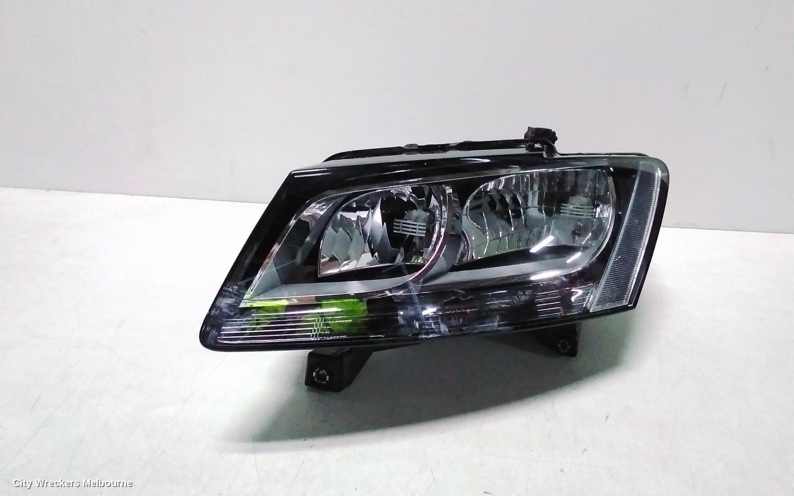 AUDI Q5 LEFT HEADLAMP, 8R, HALOGEN TYPE, 03/2009 - 10/2012