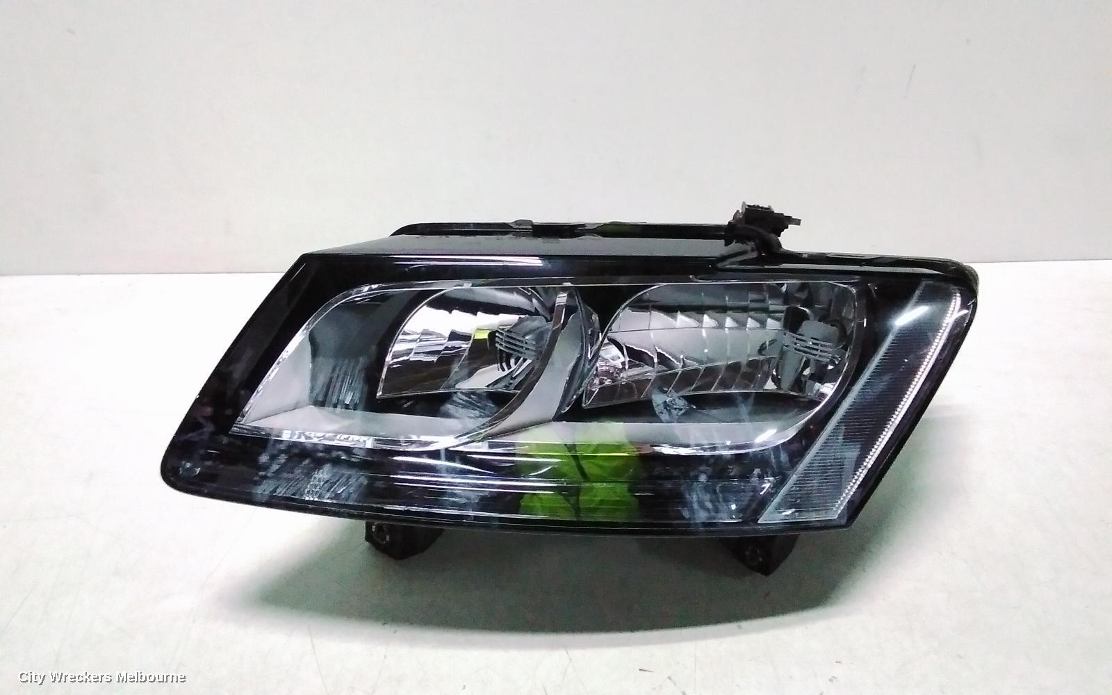 AUDI Q5 LEFT HEADLAMP, 8R, HALOGEN TYPE, 03/2009 - 10/2012