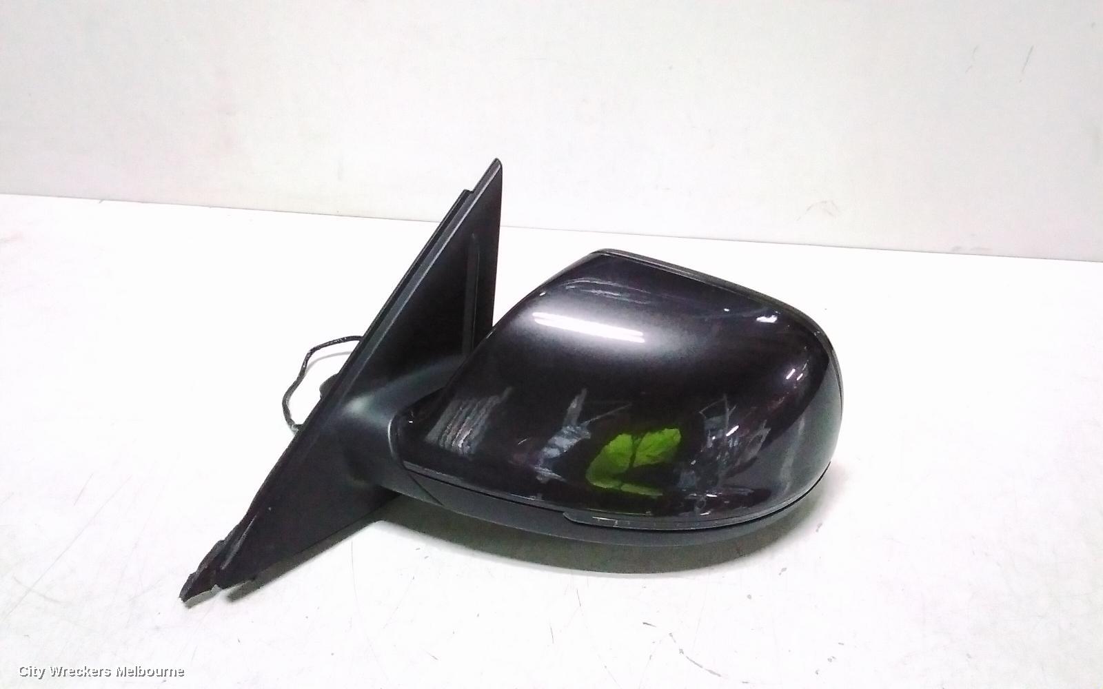 AUDI Q5 LEFT DOOR MIRROR, 8R, MANUAL FOLD, NON LANE CHANGE ASSIST TYPE (6XC/7Y0 1PLUG, 7 WIRE), 03/2009 - 11/2014