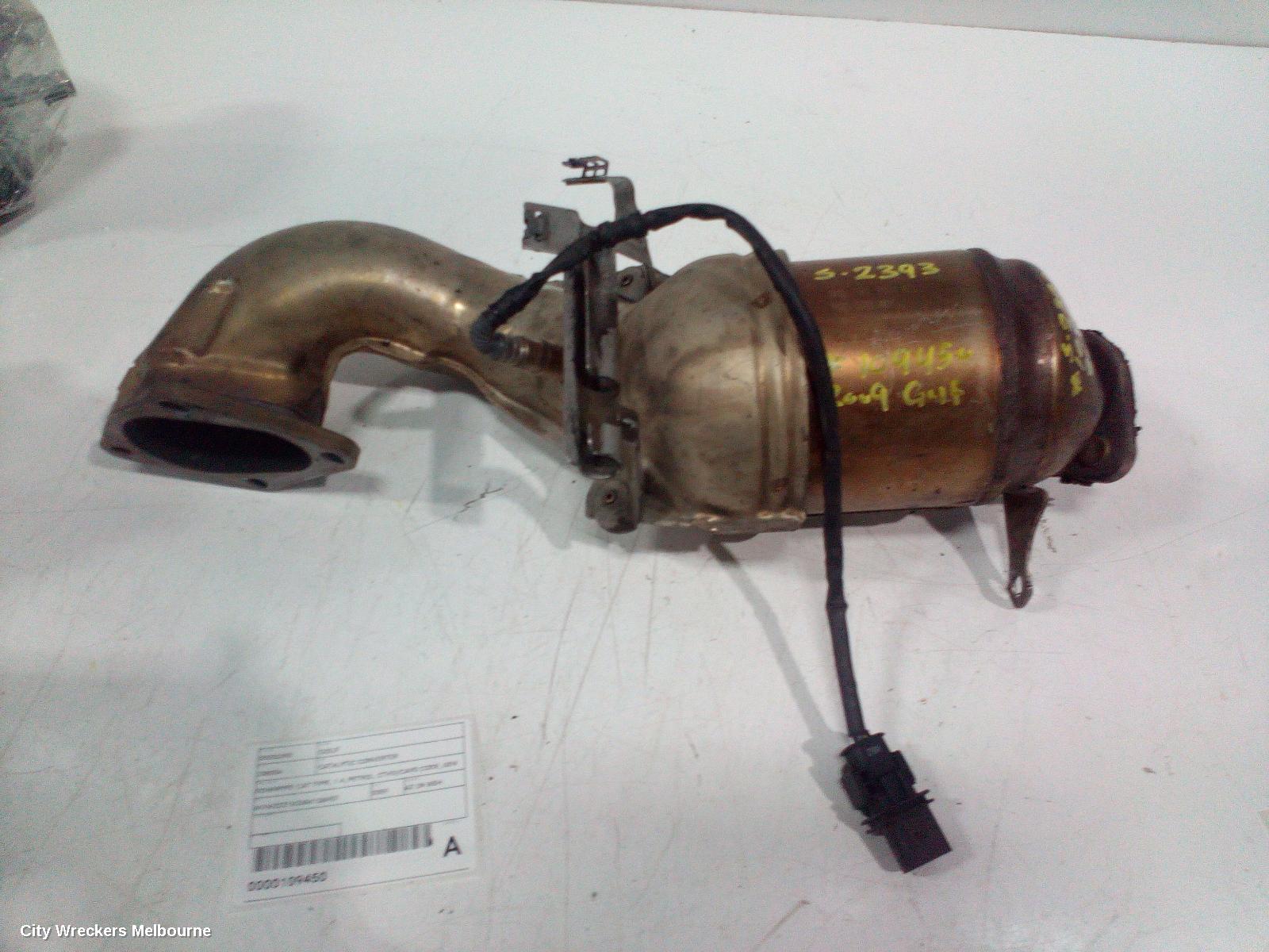 VOLKSWAGEN GOLF CATALYTIC CONVERTER, DOWNPIPE-CAT TYPE, 1.4, PETROL, CTHD/CAVD CODE, GEN 6, 10/2008 - 01/2016