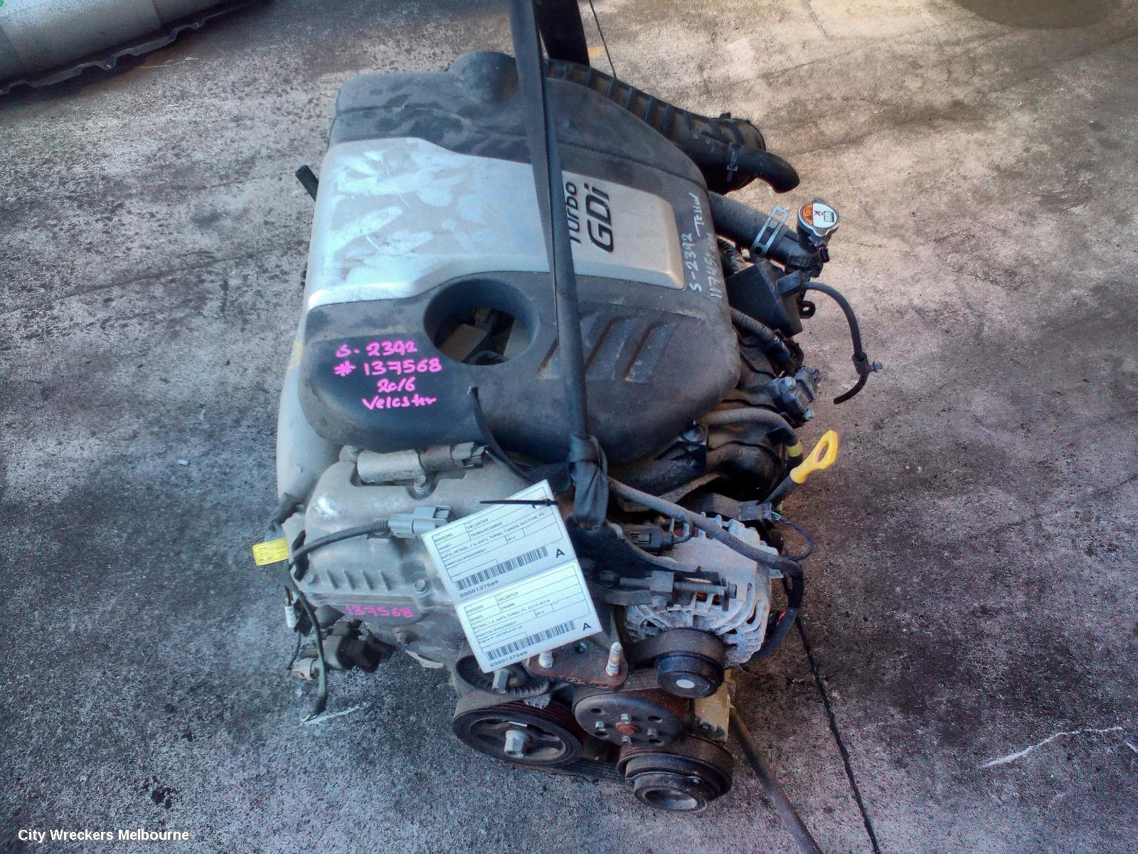 HYUNDAI VELOSTER ENGINE, PETROL, 1.6, G4FJ, TURBO, FS, 07/2012 - 02/2018