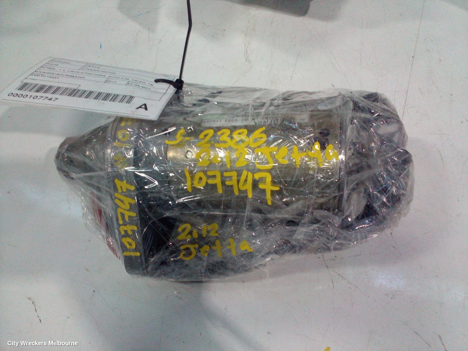 VOLKSWAGEN JETTA STARTER, PETROL, 1.4, CAVD/CTHD CODE, AUTO T/M, VALEO, 1B, 02/2011 - 12/2017