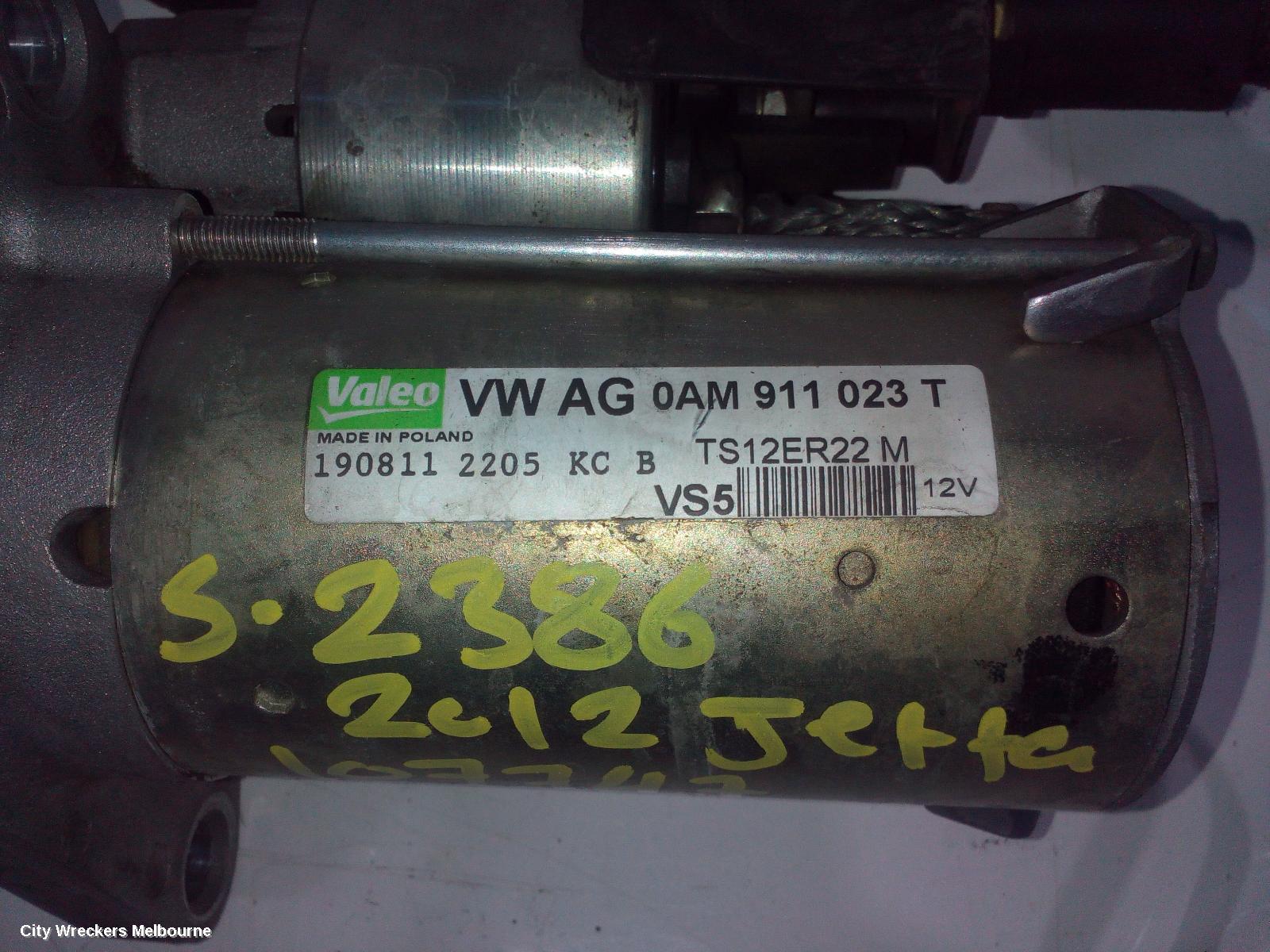 VOLKSWAGEN JETTA STARTER, PETROL, 1.4, CAVD/CTHD CODE, AUTO T/M, VALEO, 1B, 02/2011 - 12/2017