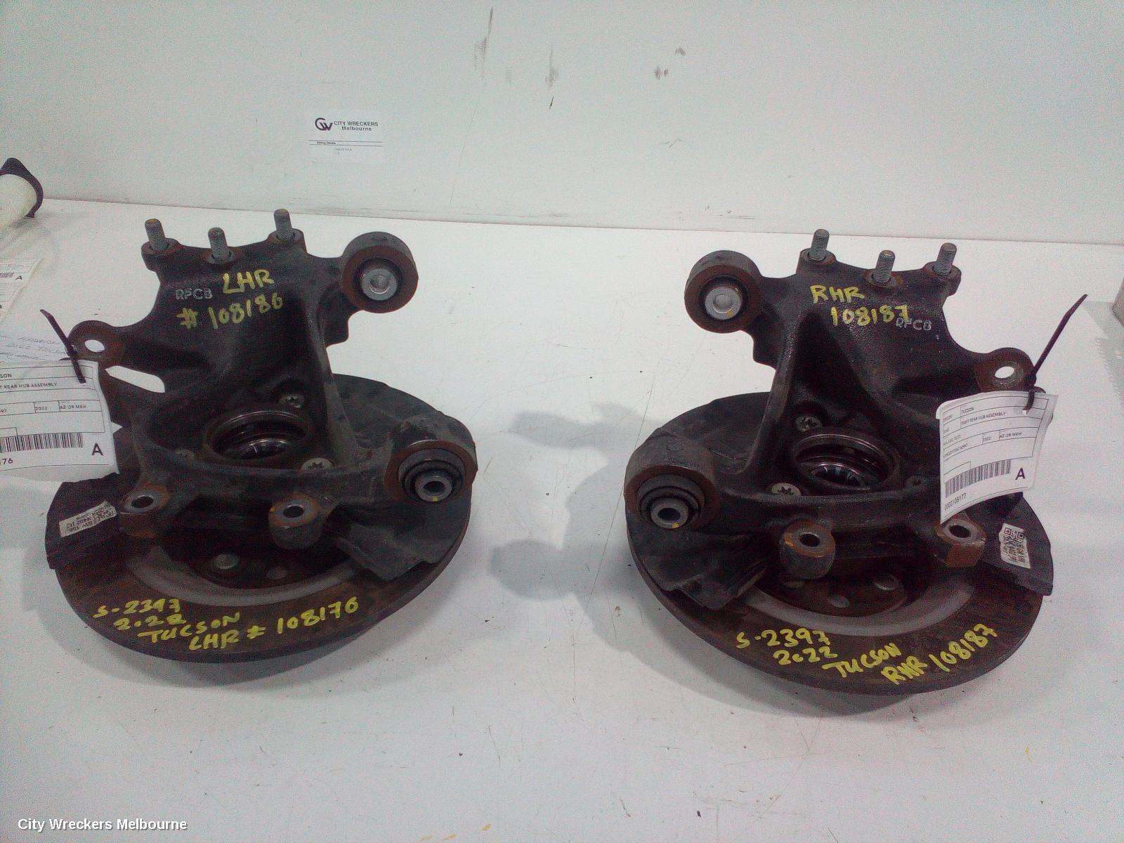 HYUNDAI TUCSON LEFT REAR HUB ASSEMBLY, NX4, AWD, 02/2021 ONWARDS