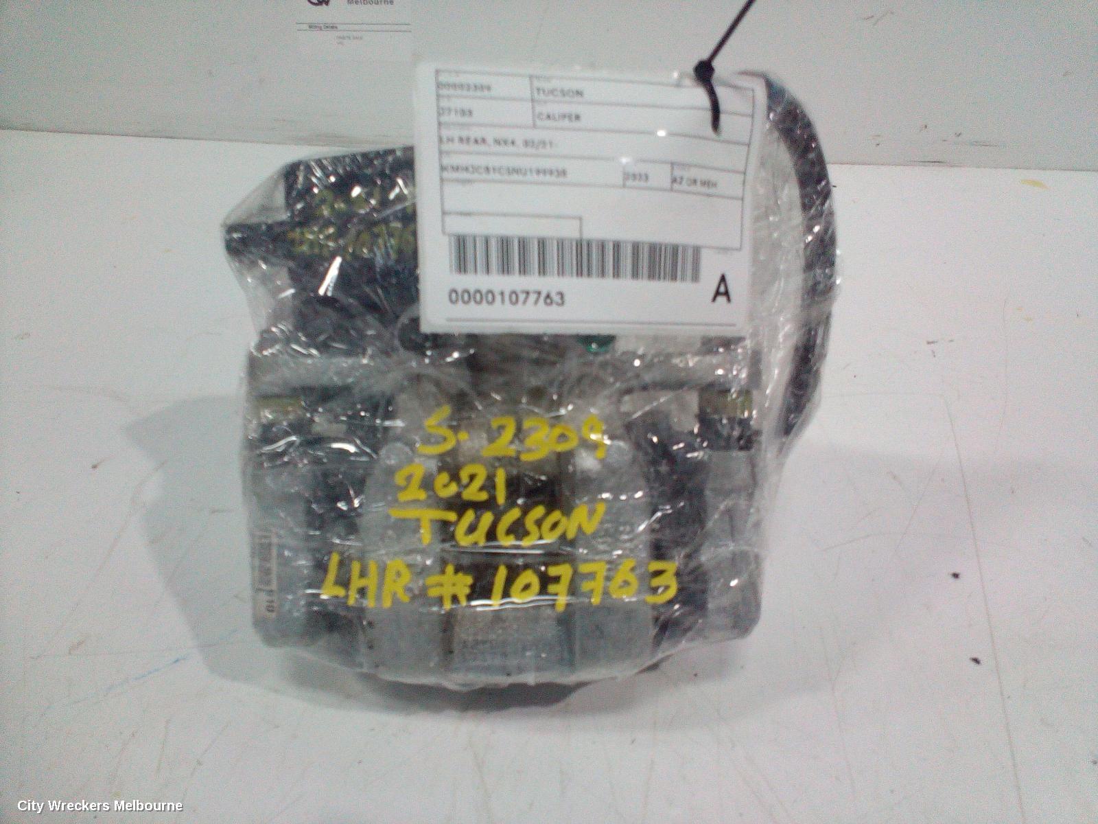 HYUNDAI TUCSON CALIPER, LH REAR, NX4, 02/2021 ONWARDS