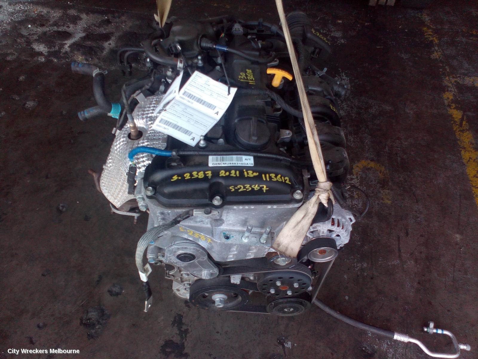 HYUNDAI I30 ENGINE, PETROL, 2.0, G4NC (NU), PD, HATCH (S. KOREA VIN KMHH), 03/2017 ONWARDS