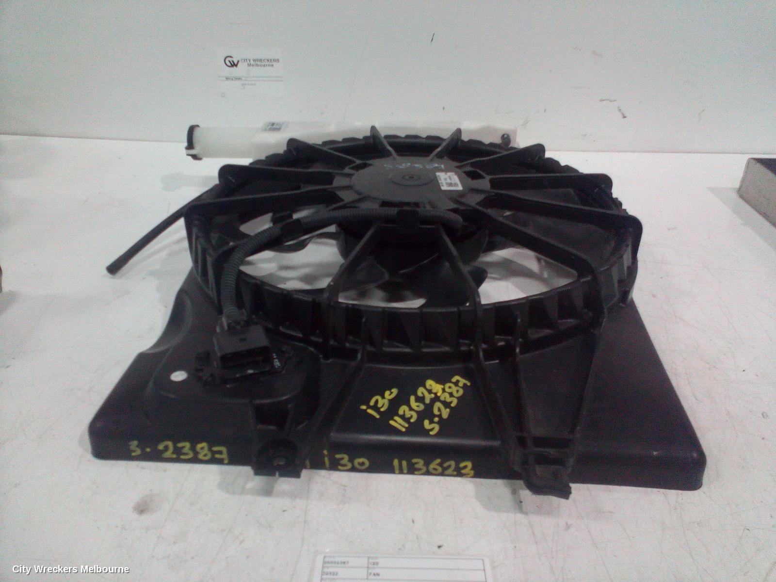 HYUNDAI I30 FAN, RADIATOR FAN ASSY, 2.0, G4NC, PETROL, PD, HATCH (S. KOREA VIN KMHH), 03/2017 ONWARDS