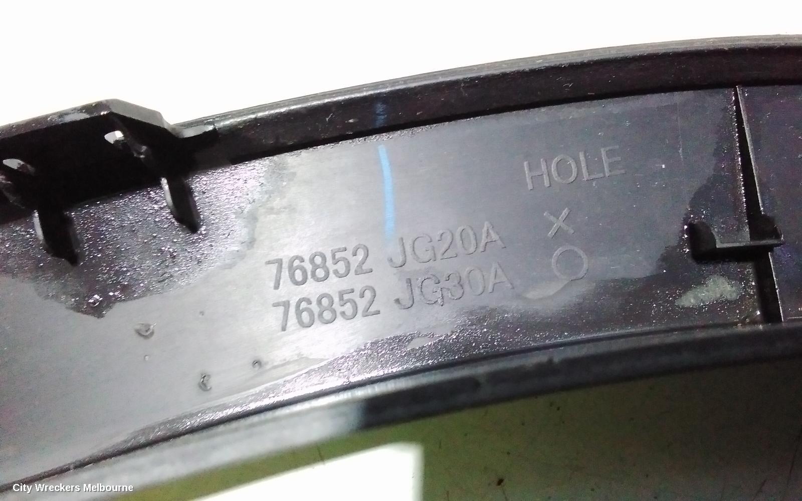 NISSAN XTRAIL WHEEL ARCH FLARE, RH FRONT, T31, 09/2007 - 12/2013