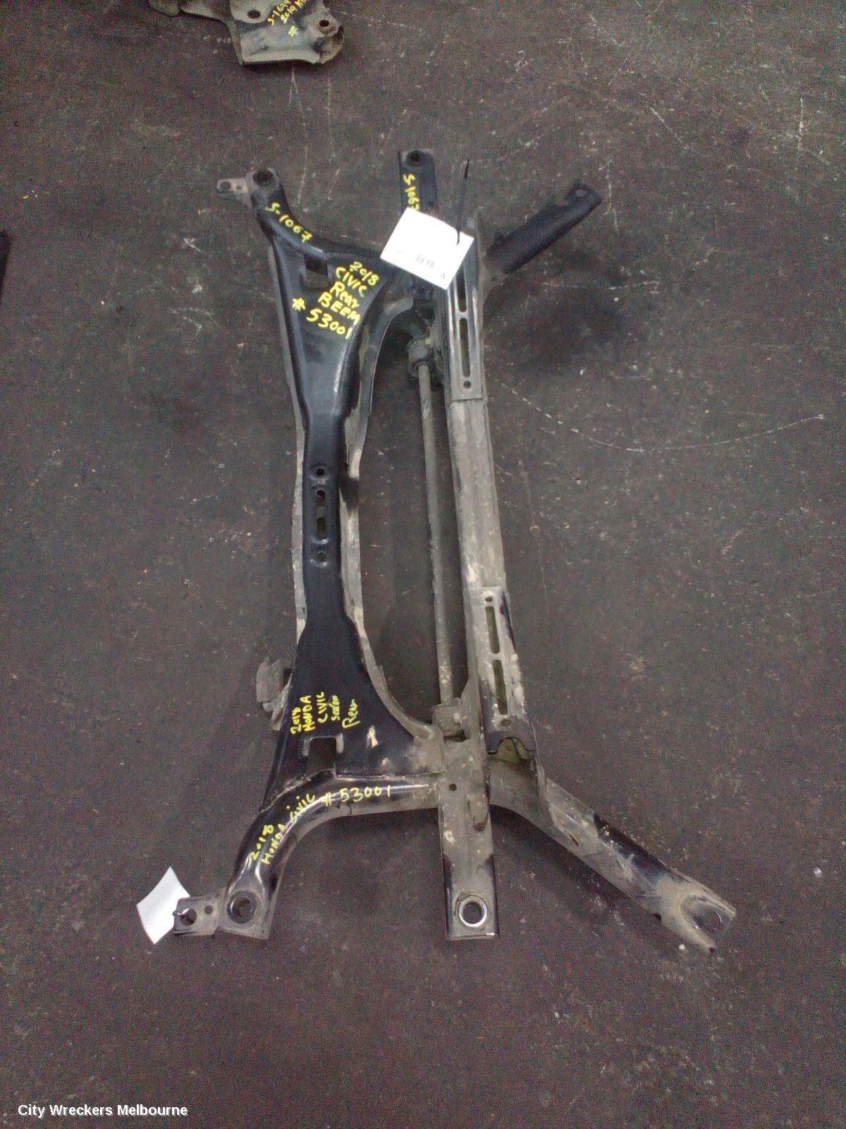 HONDA CIVIC R BEAM/CRADLE/XMEMBR, 10TH GEN, 05/2016 - 08/2021