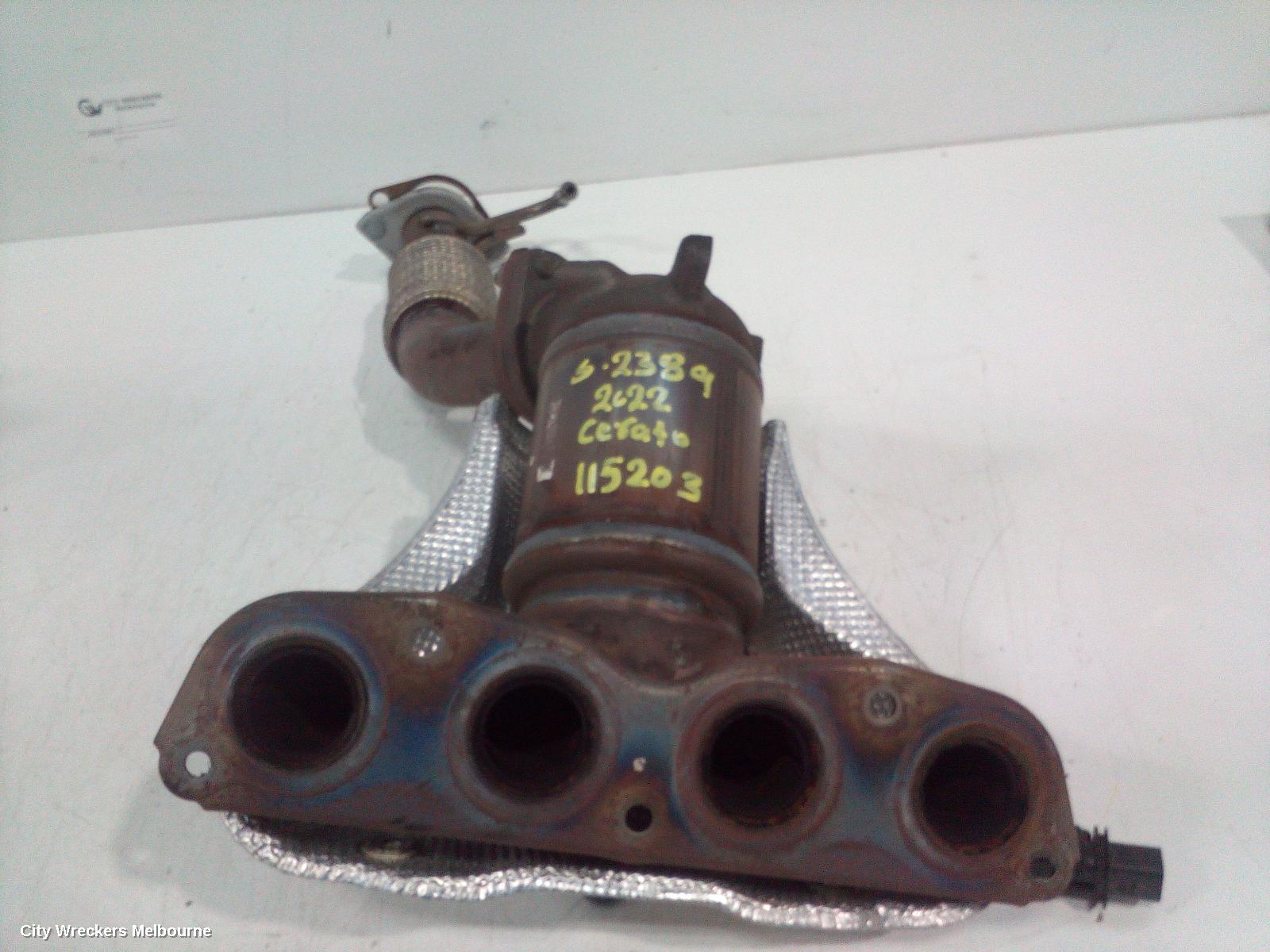 KIA CERATO CATALYTIC CONVERTER, MANIFOLD-CAT TYPE, 2.0, PETROL, BD, 04/2018 ONWARDS