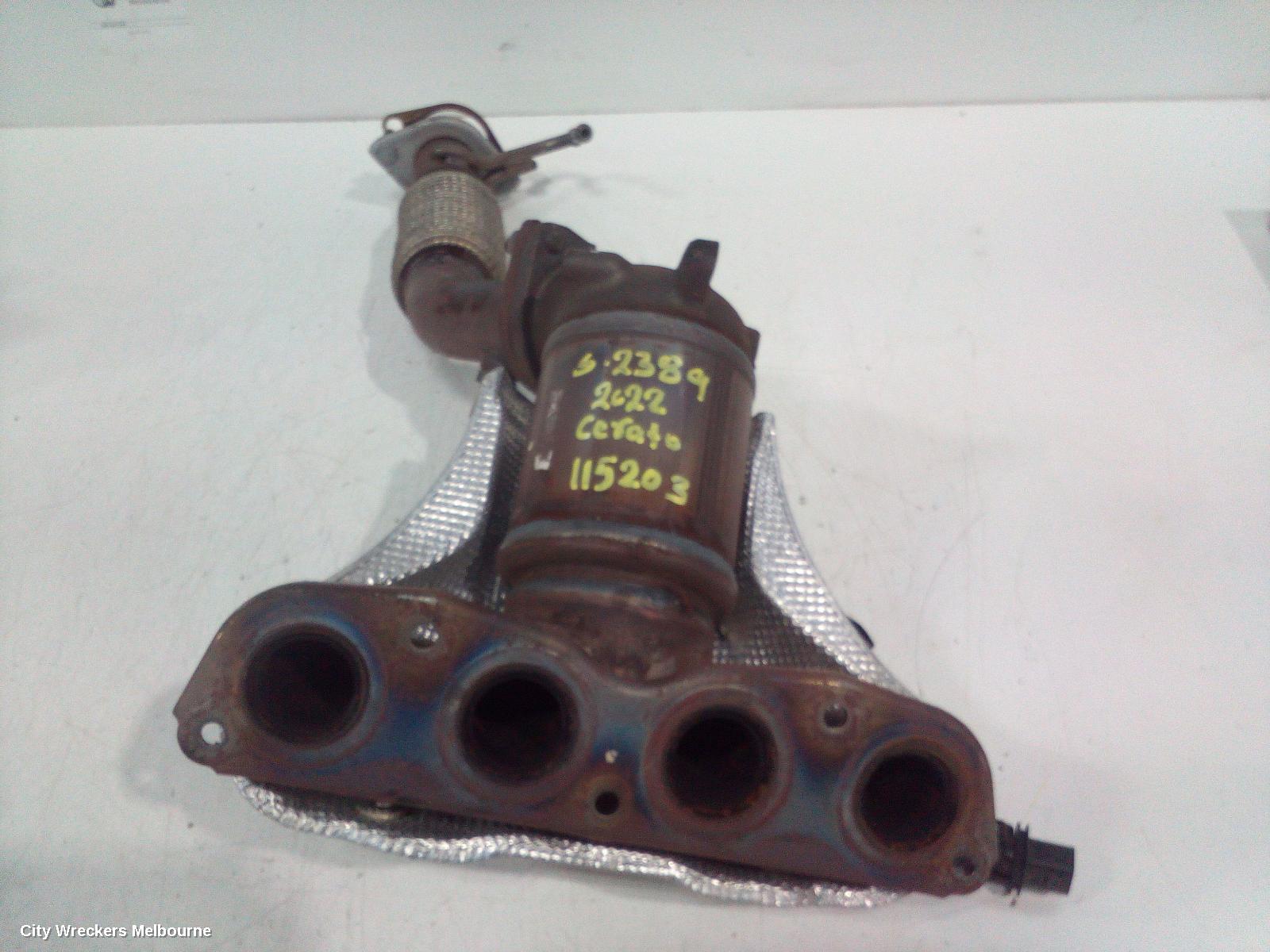 KIA CERATO CATALYTIC CONVERTER, MANIFOLD-CAT TYPE, 2.0, PETROL, BD, 04/2018 ONWARDS