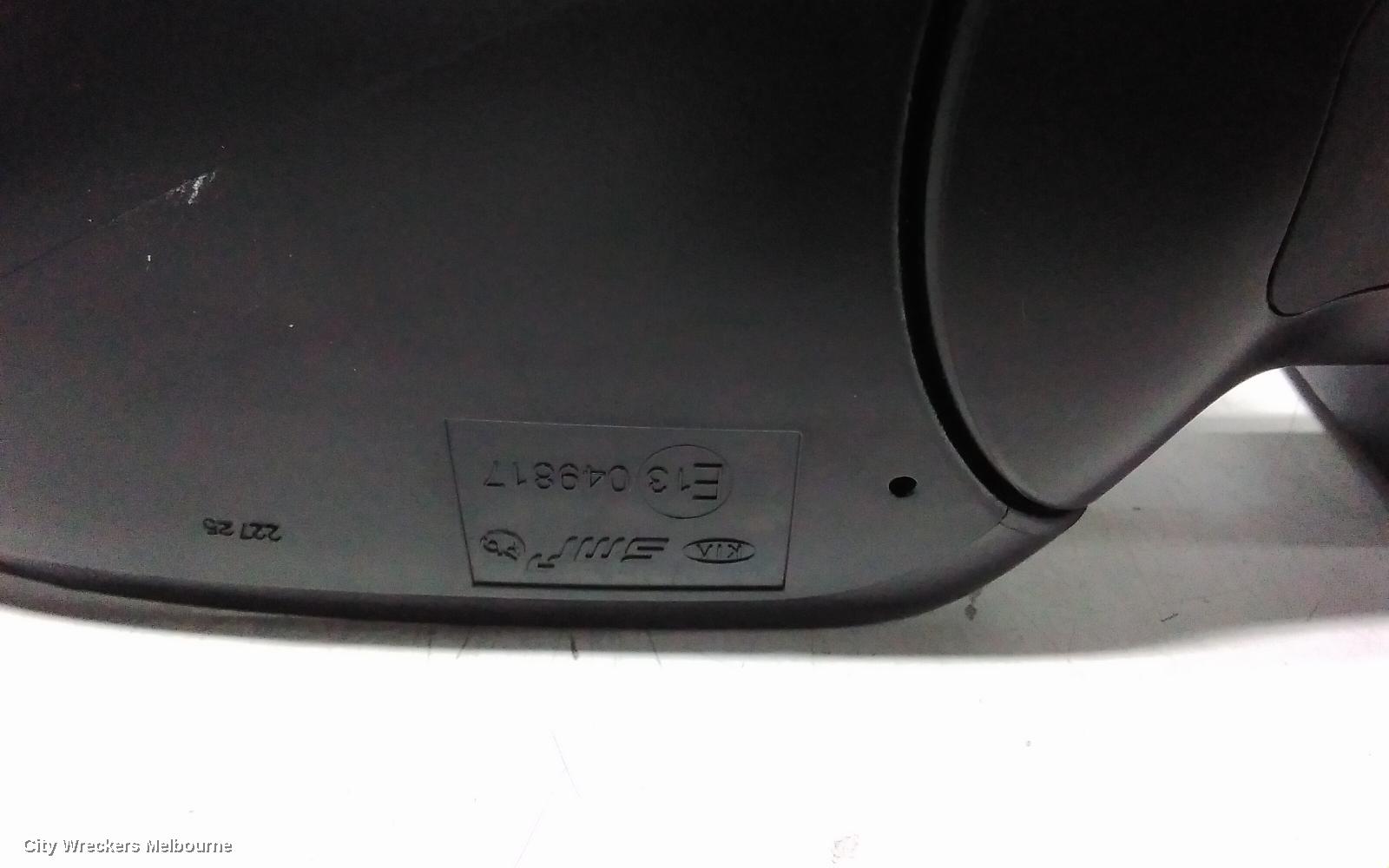 KIA CERATO RIGHT DOOR MIRROR, BD, COLOUR CODED, POWER FOLD, W/ BLIND SPOT TYPE, 09/2018 ONWARDS