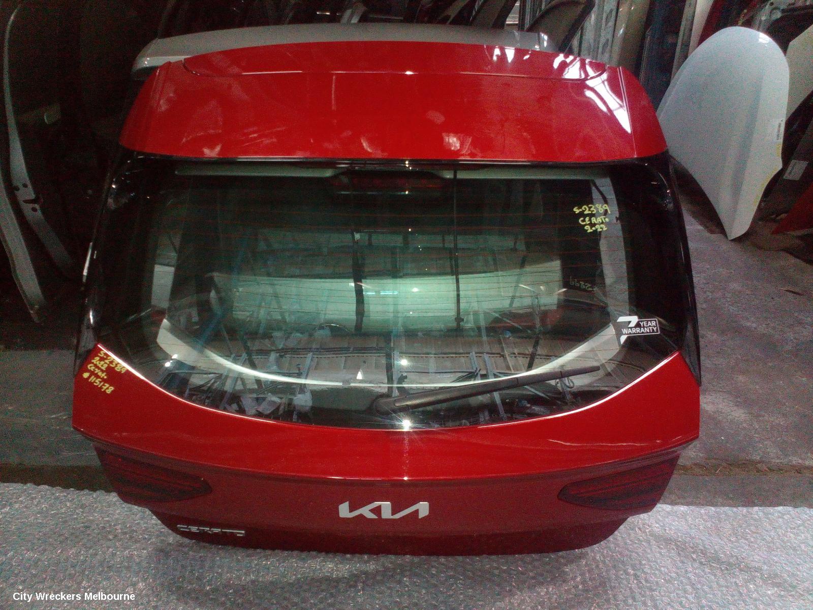KIA CERATO BOOTLID/TAILGATE, TAILGATE, BD, HATCH, 09/2018 ONWARDS