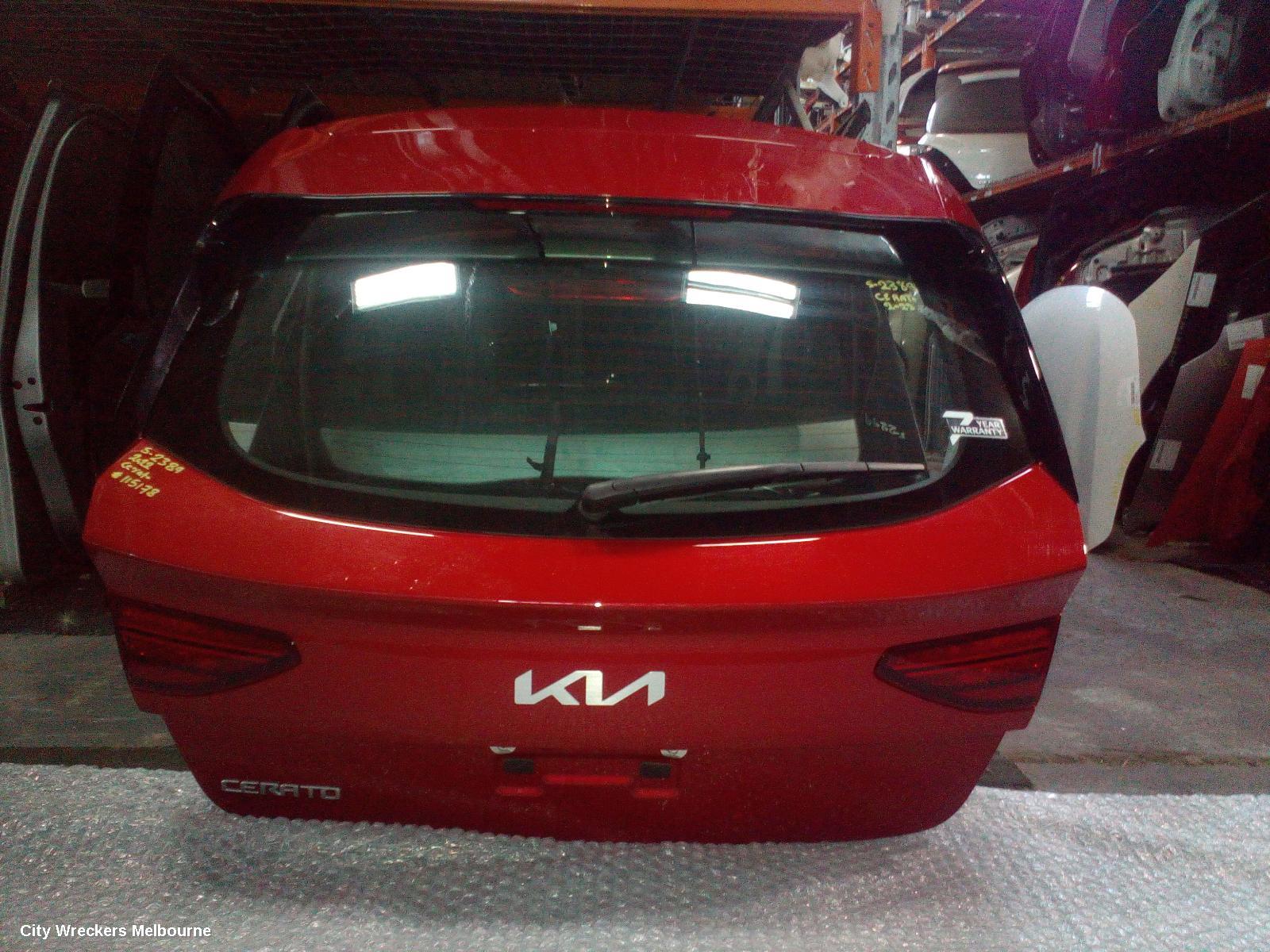 KIA CERATO BOOTLID/TAILGATE, TAILGATE, BD, HATCH, 09/2018 ONWARDS