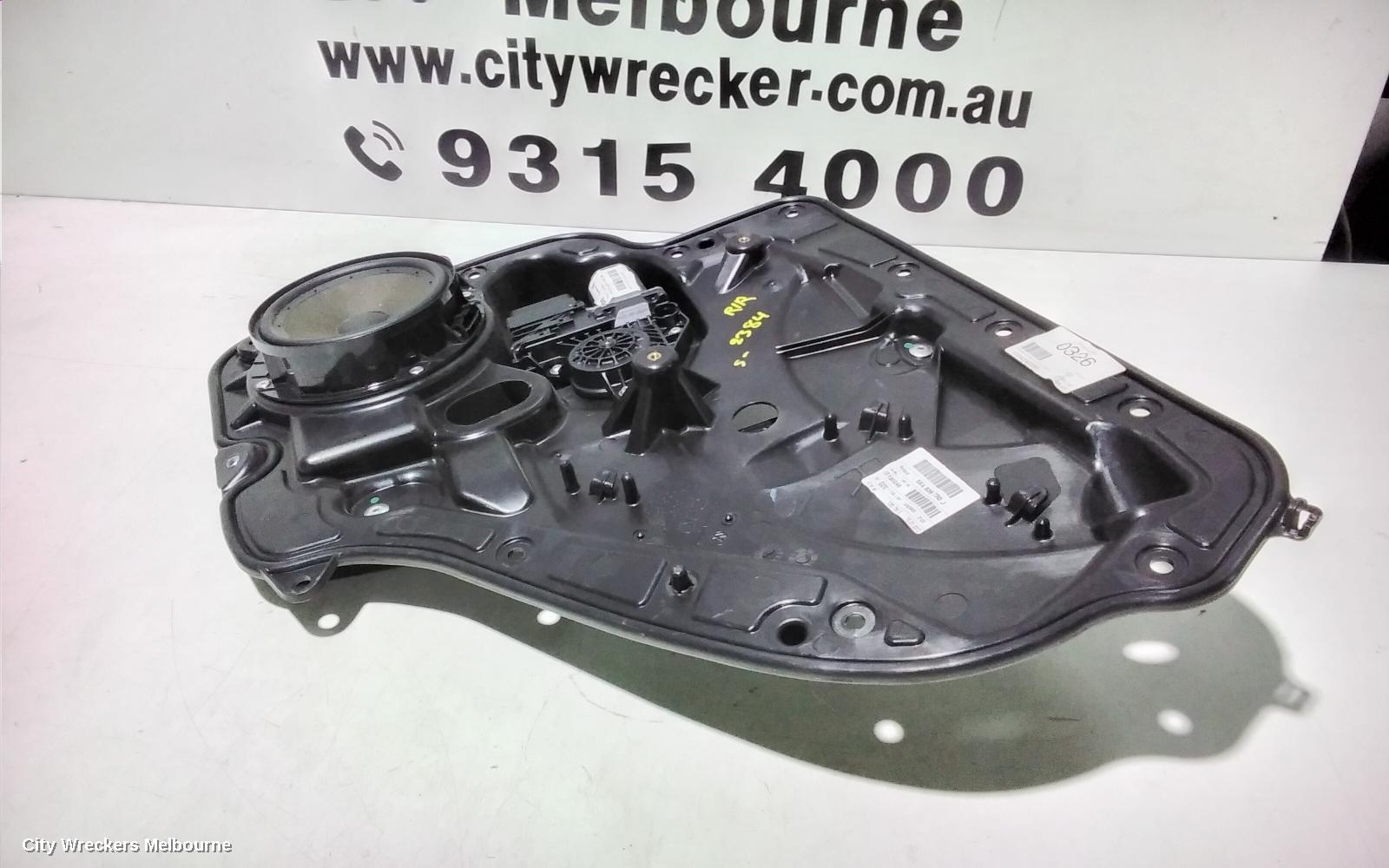 VOLKSWAGEN GOLF RIGHT REAR WND REG/MOTOR, GEN 6, HATCH, 10/2008 - 03/2013